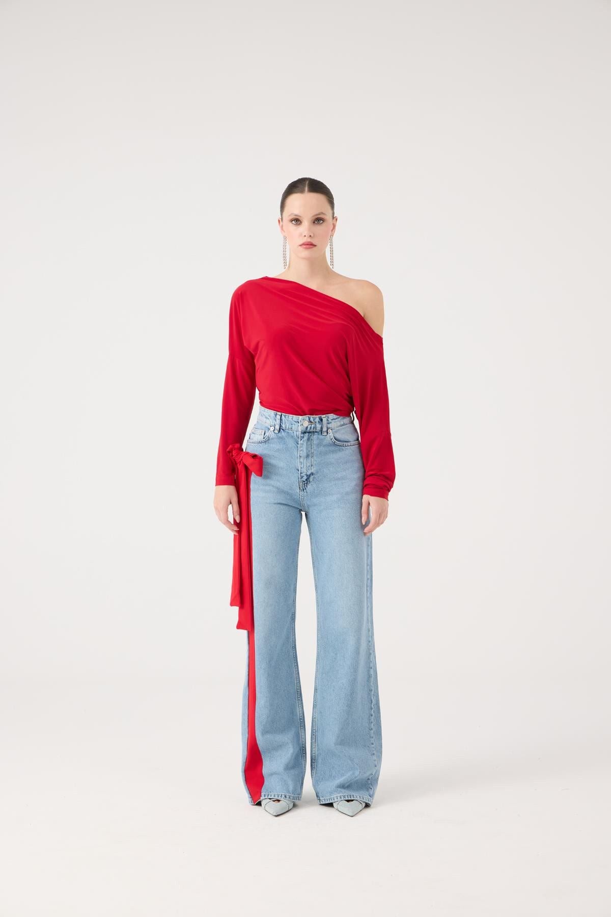 Asymmetrische Talia Bluse