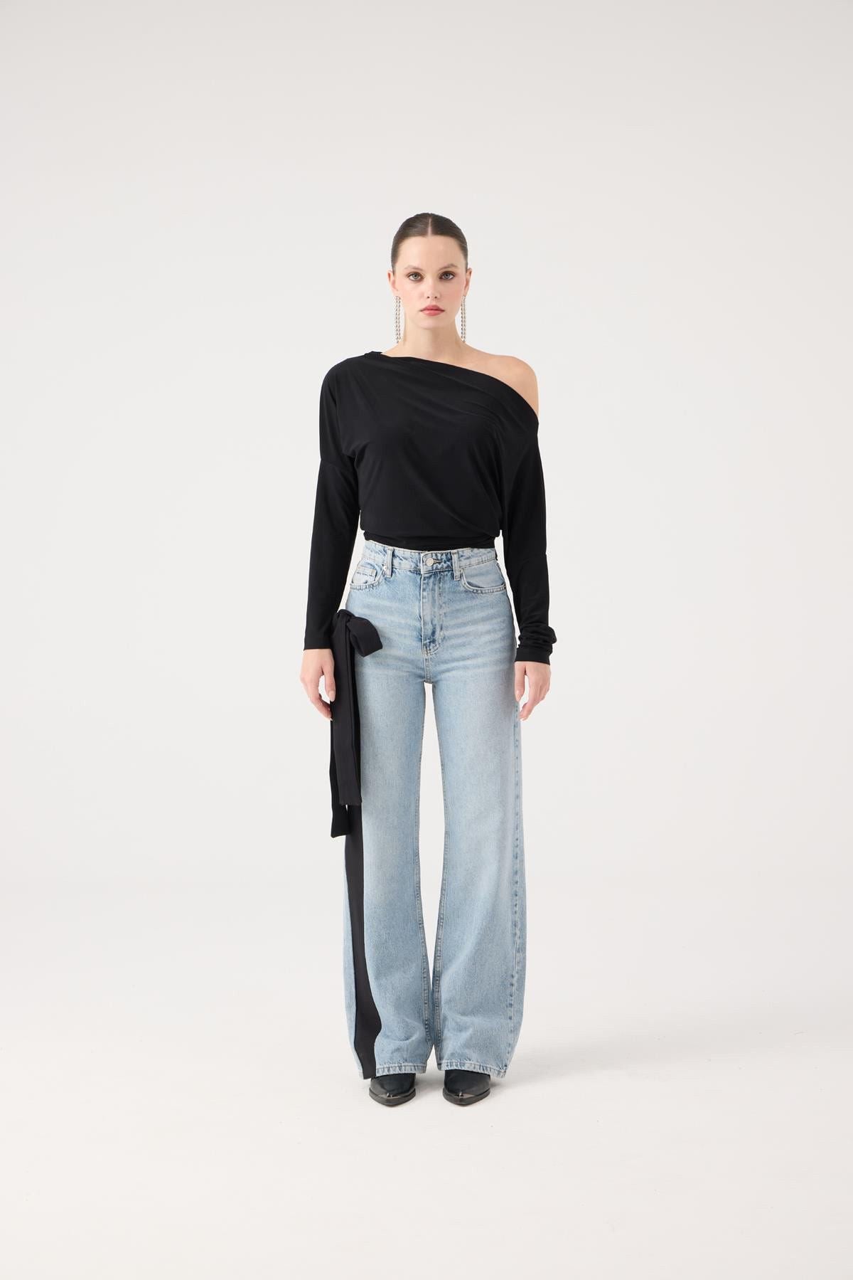 Asymmetrische Talia Bluse