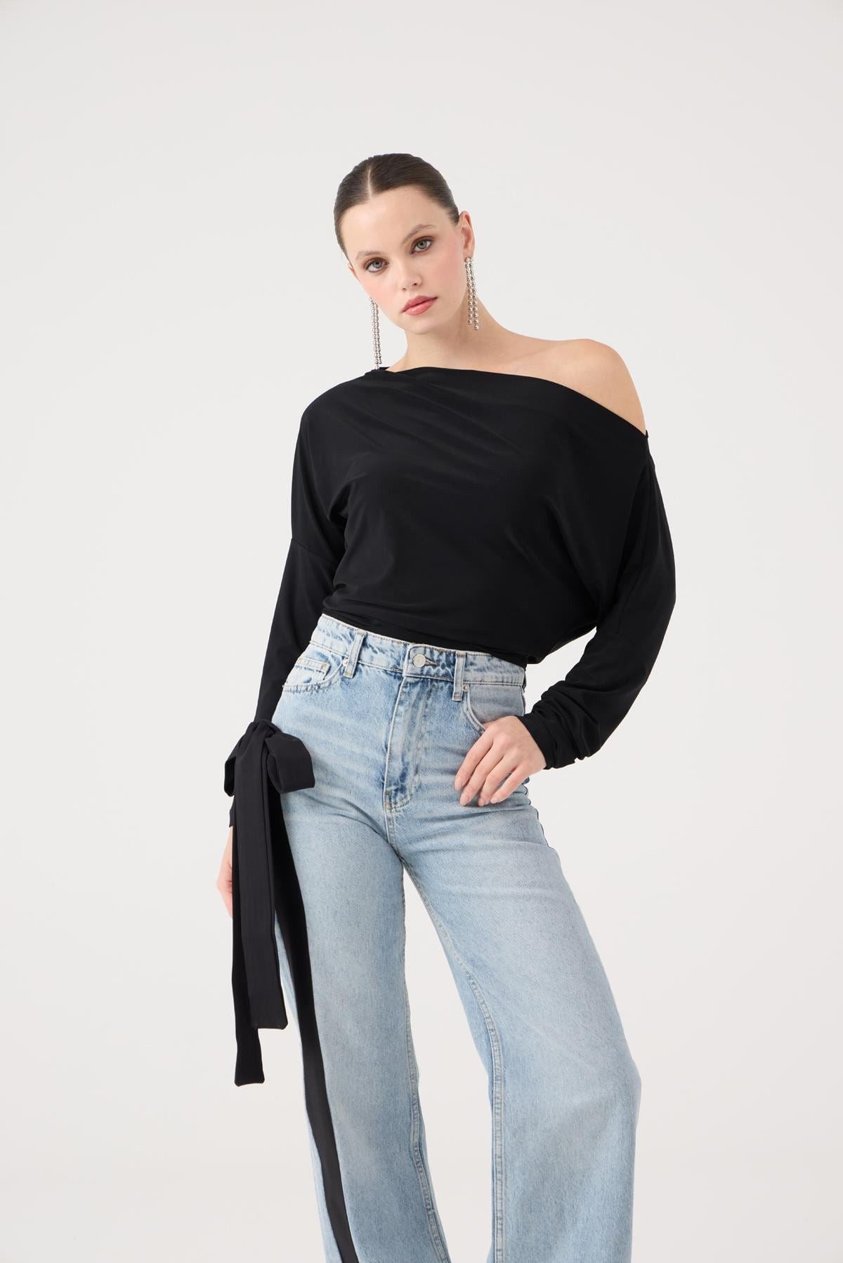 Asymmetrische Talia Bluse