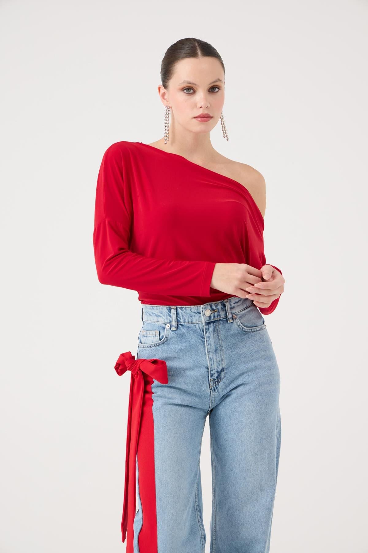 Asymmetrische Talia Bluse
