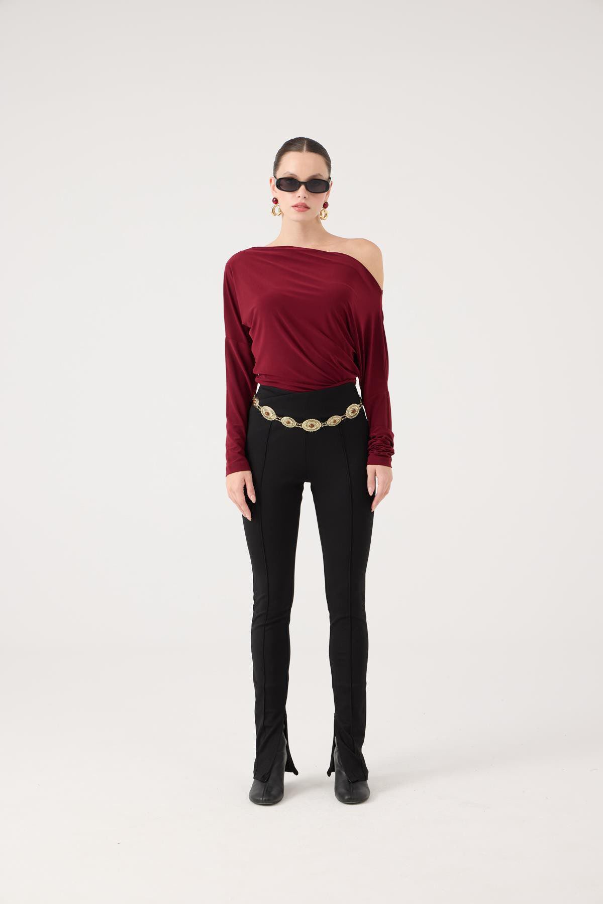 Asymmetrische Talia Bluse