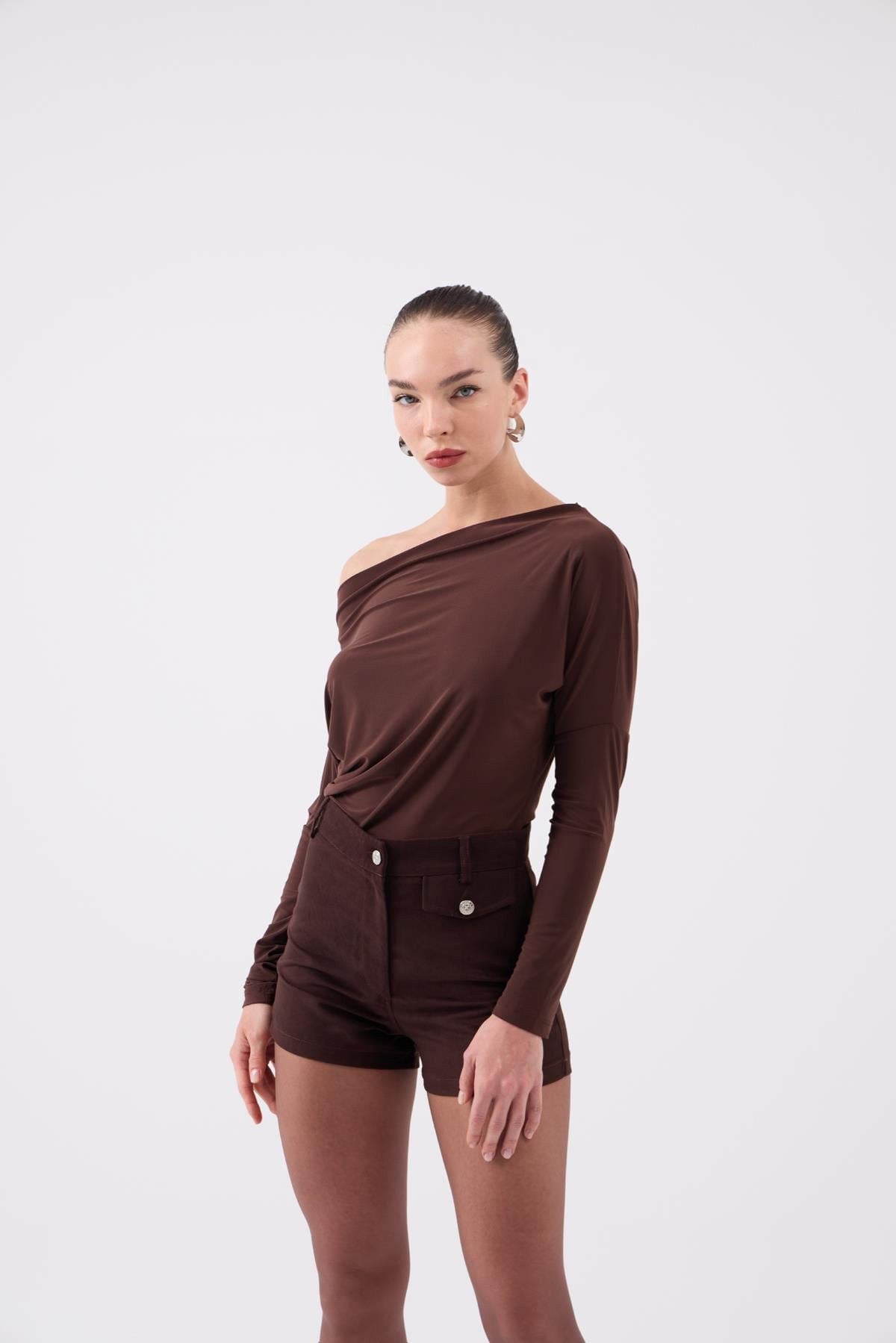 Asymmetrische Talia Bluse