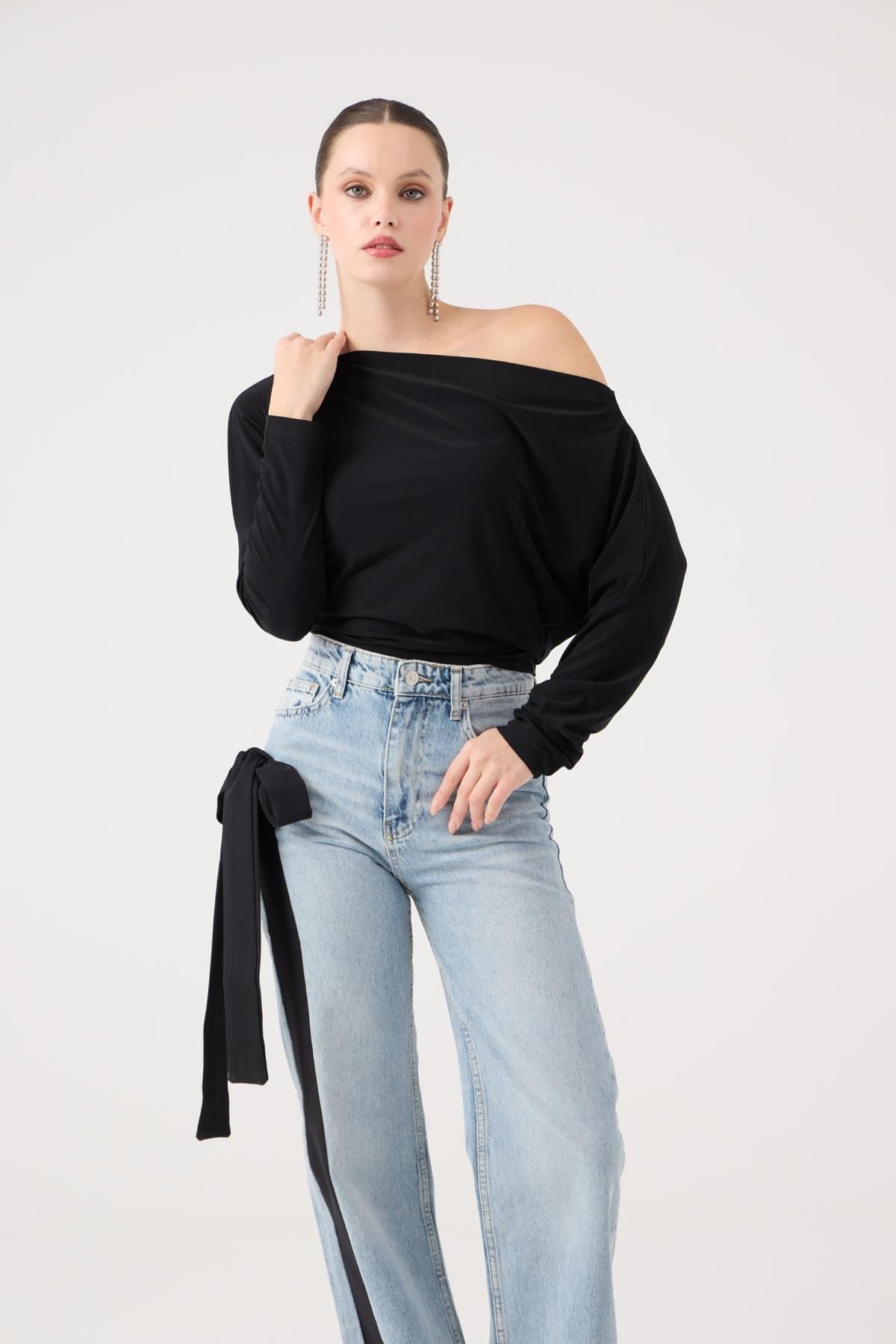 Asymmetrische Talia Bluse