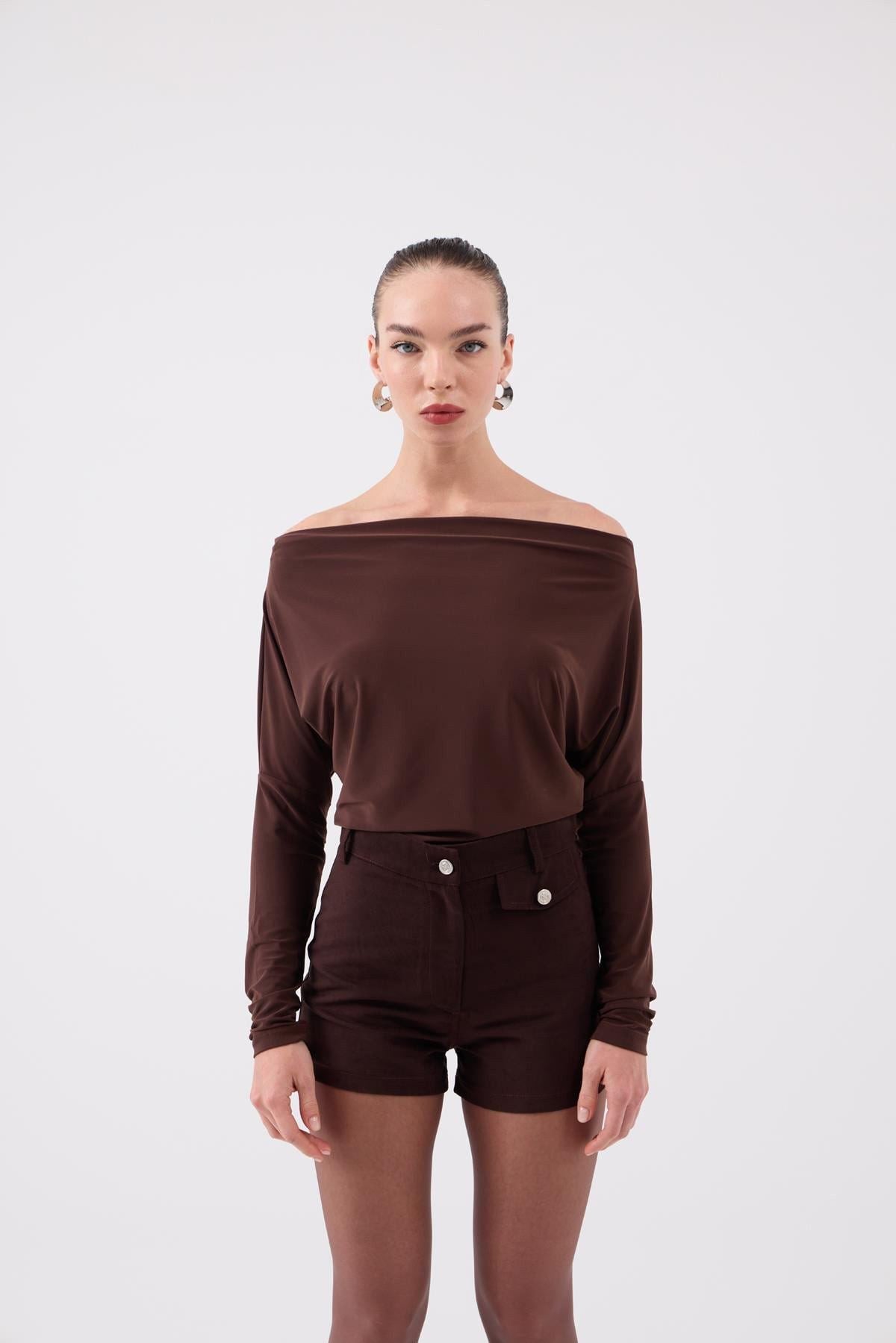Asymmetrische Talia Bluse