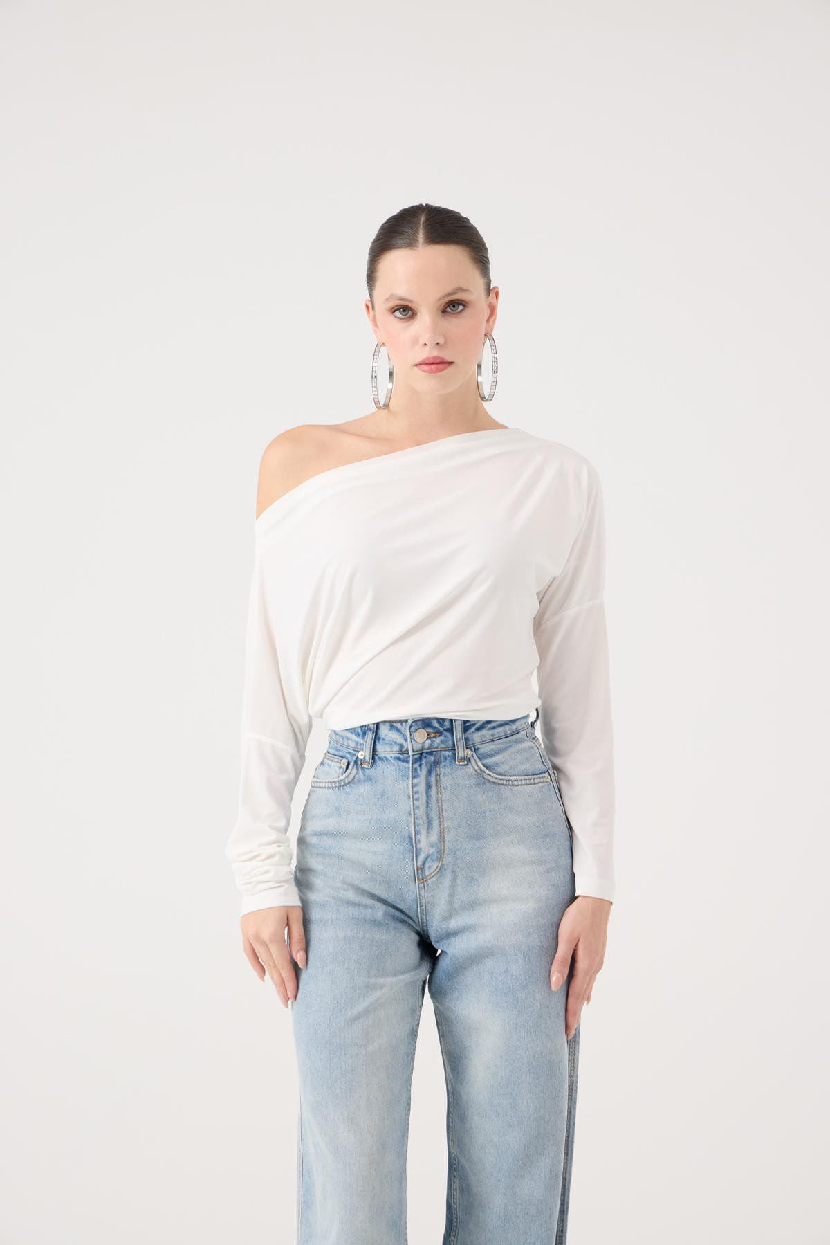Asymmetrische Talia Bluse