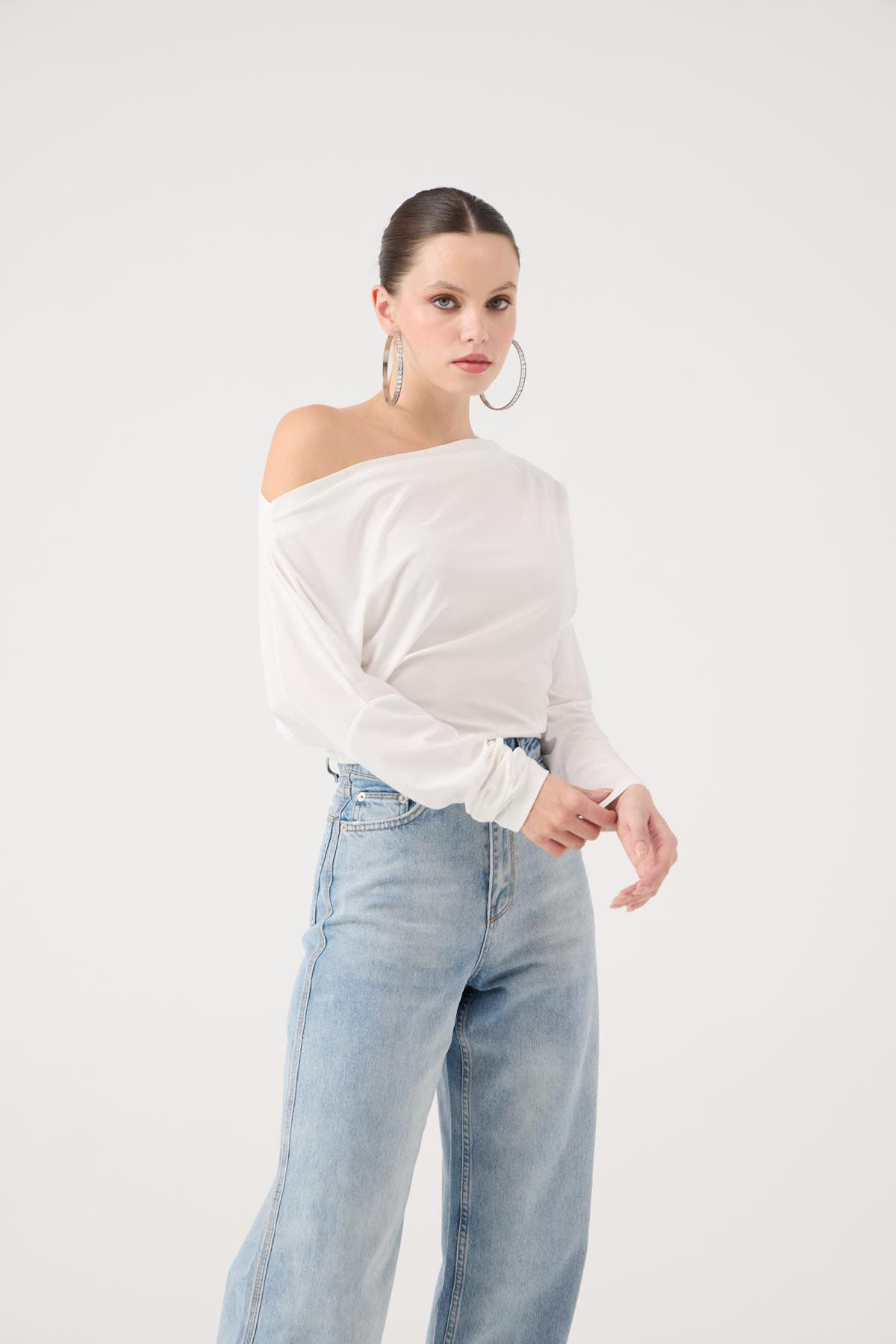 Asymmetrische Talia Bluse