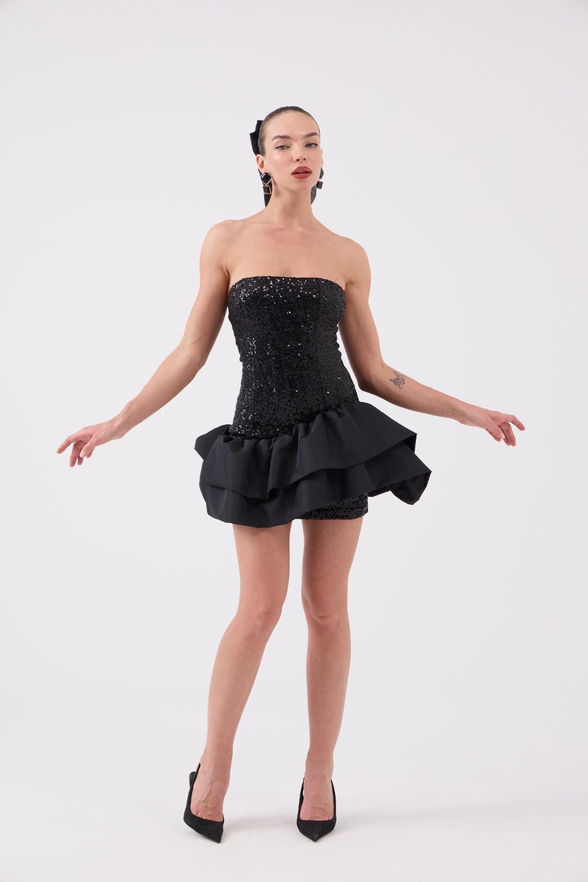 Pailletten Mini Kleid Frencesca