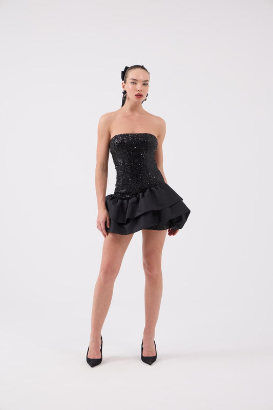 Pailletten Mini Kleid Frencesca