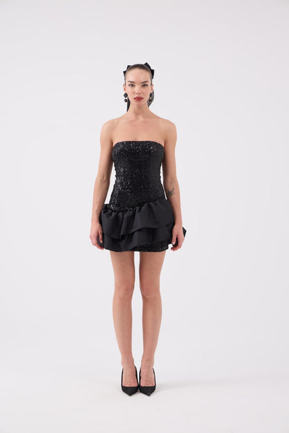 Pailletten Mini Kleid Frencesca