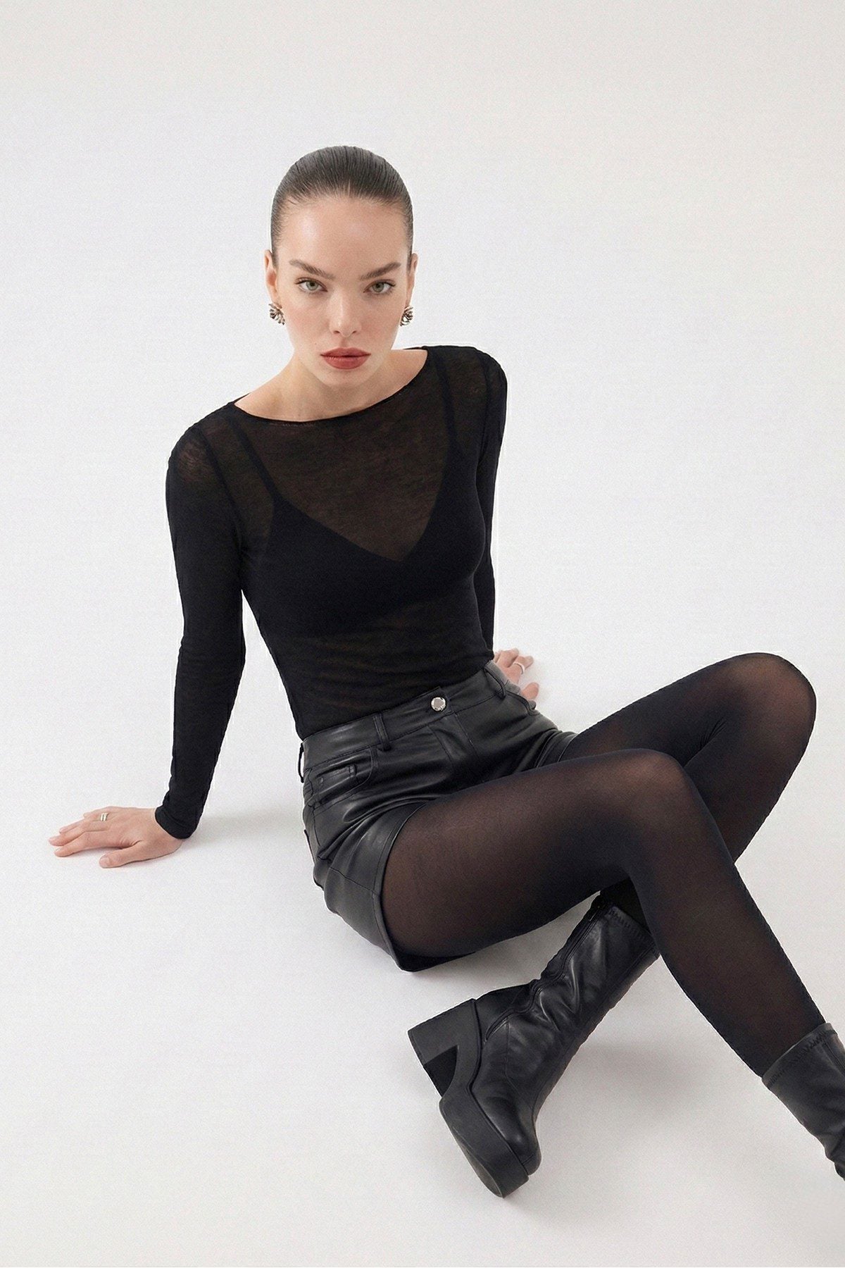 Bootsausschnitt Ultra Weich Nikki Kaschmir Top