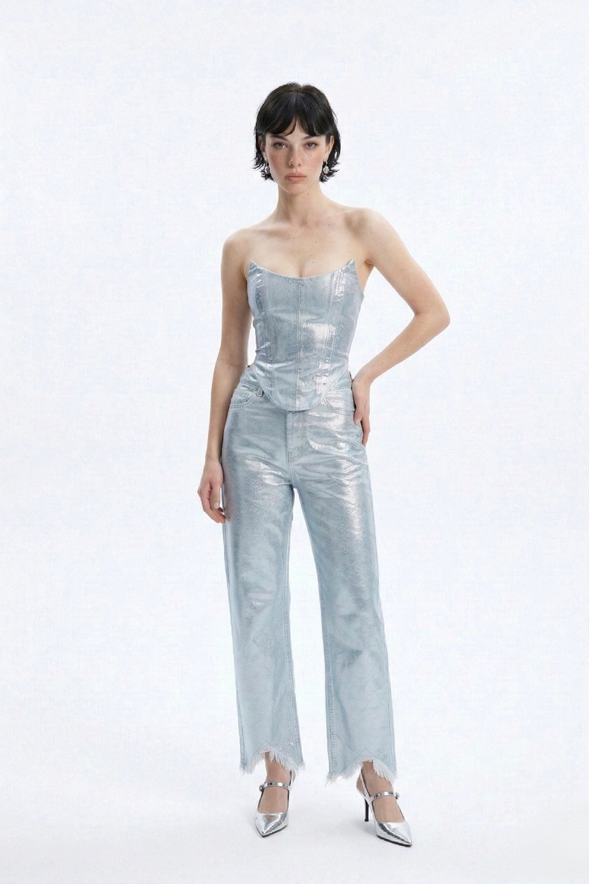 Individuelle glänzende Jeans