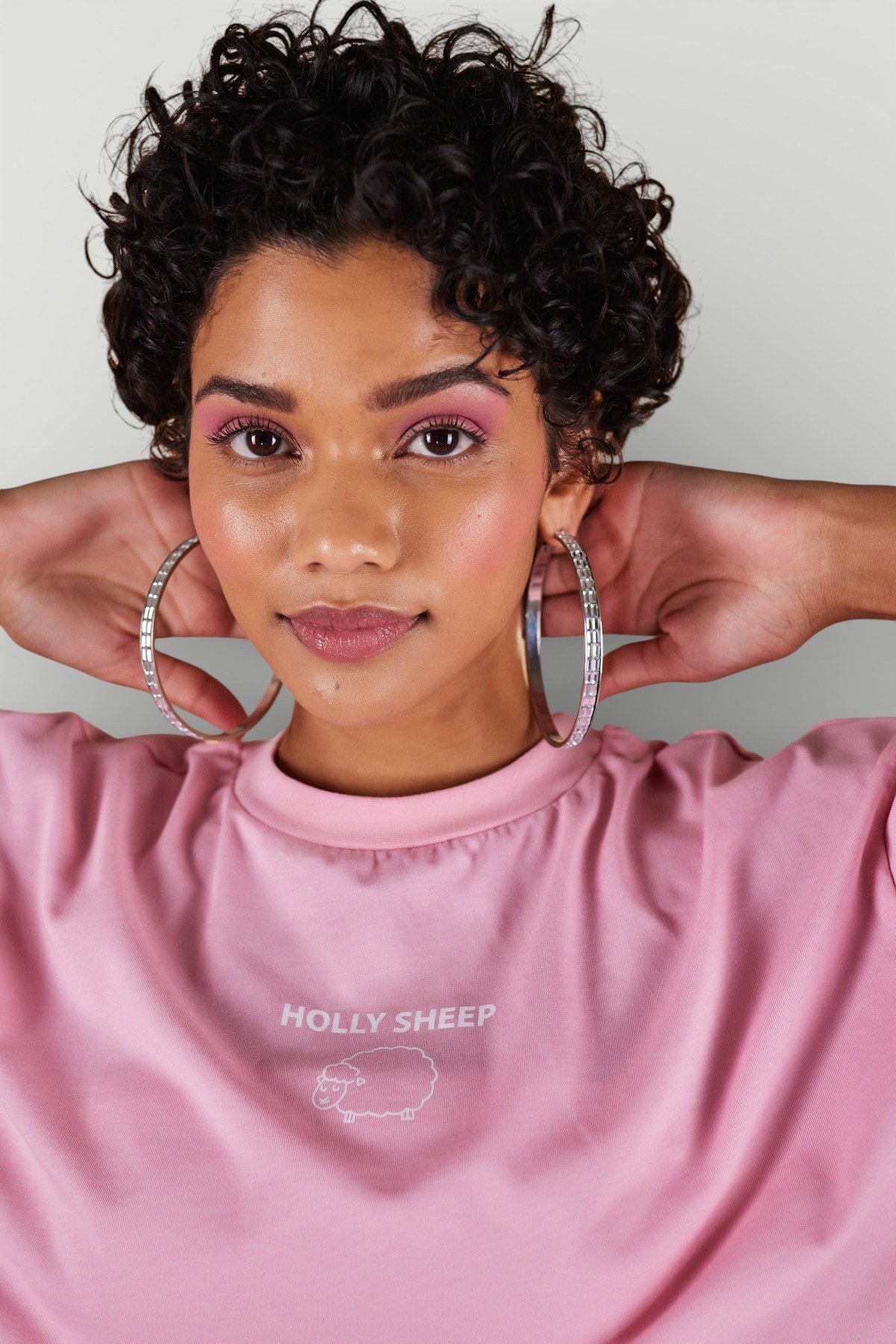 Holly Crop T-Shirt mit Rundhalsausschnitt