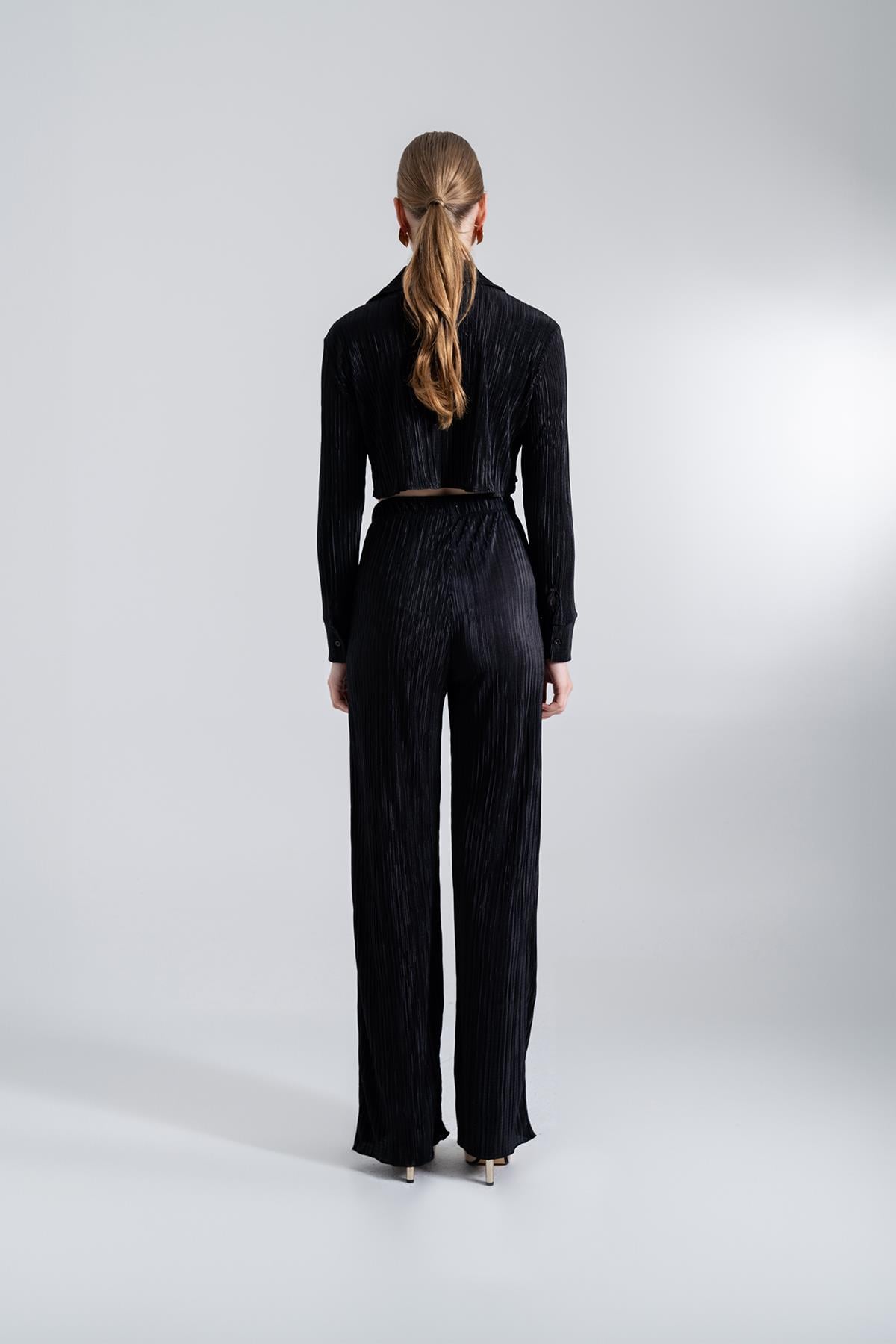Bequeme Knopf-Top Cropped