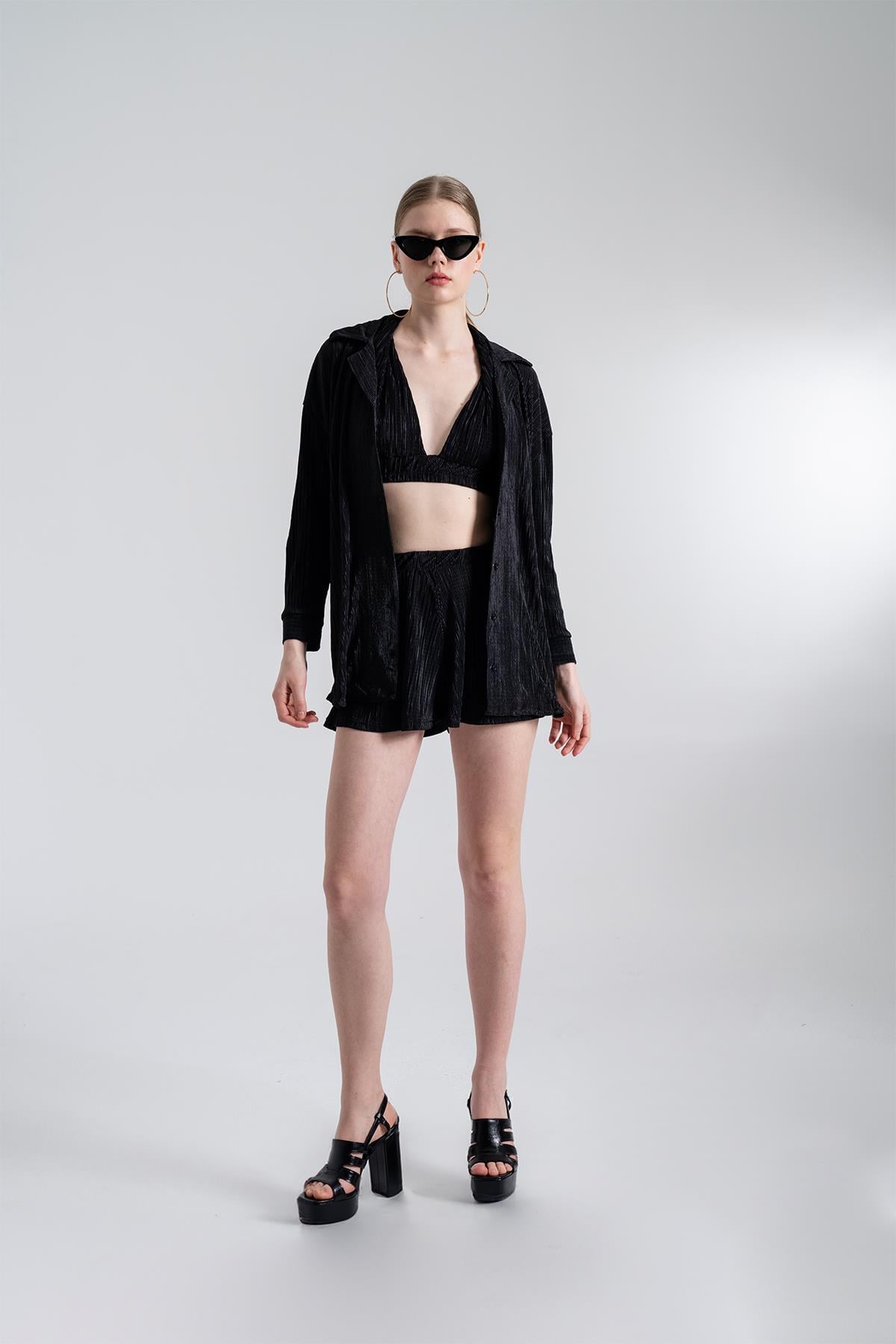 Elastische Mini Shorts