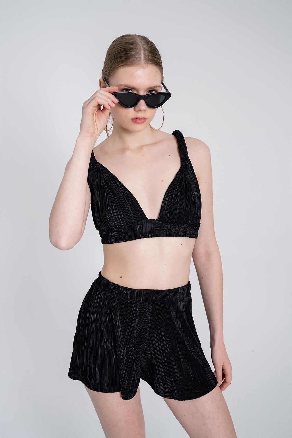 Elastische Mini Shorts