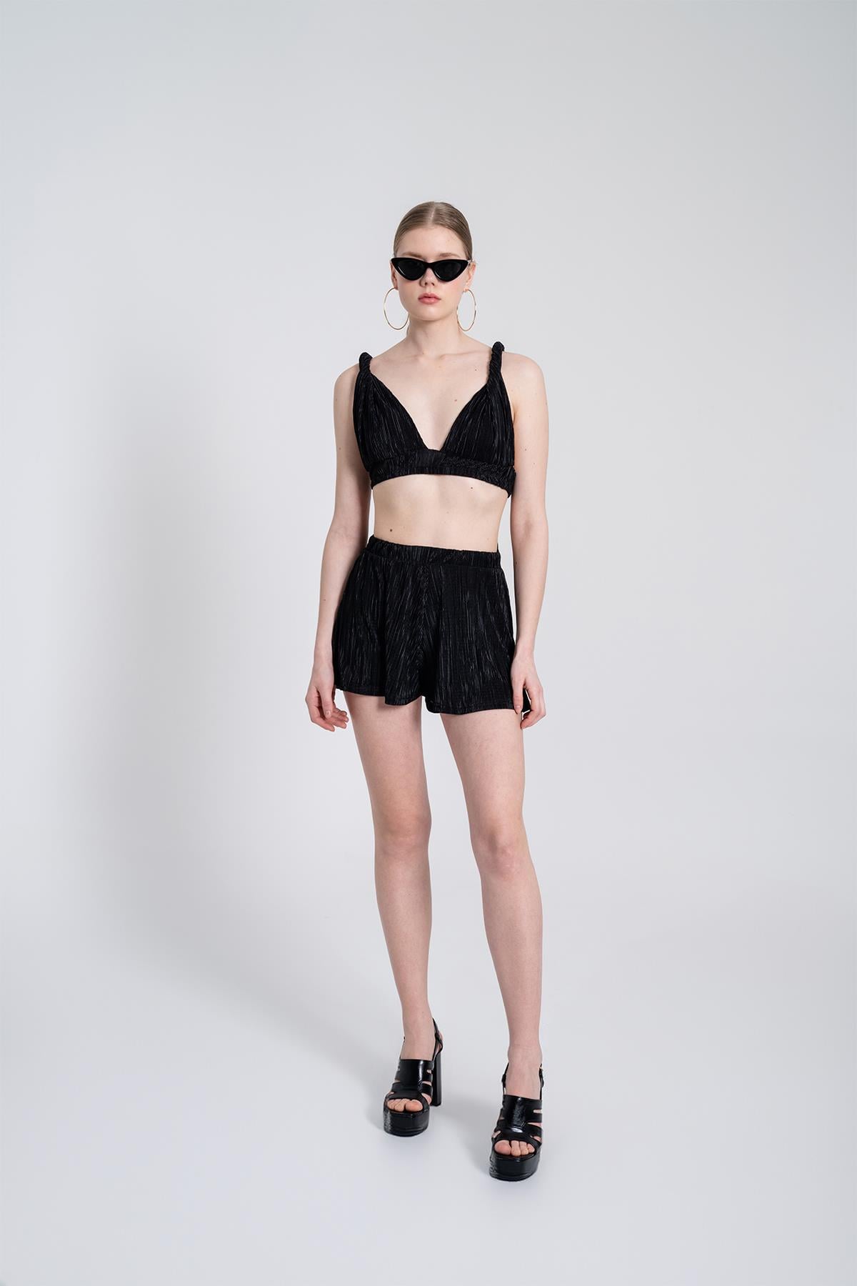 Elastische Mini Shorts