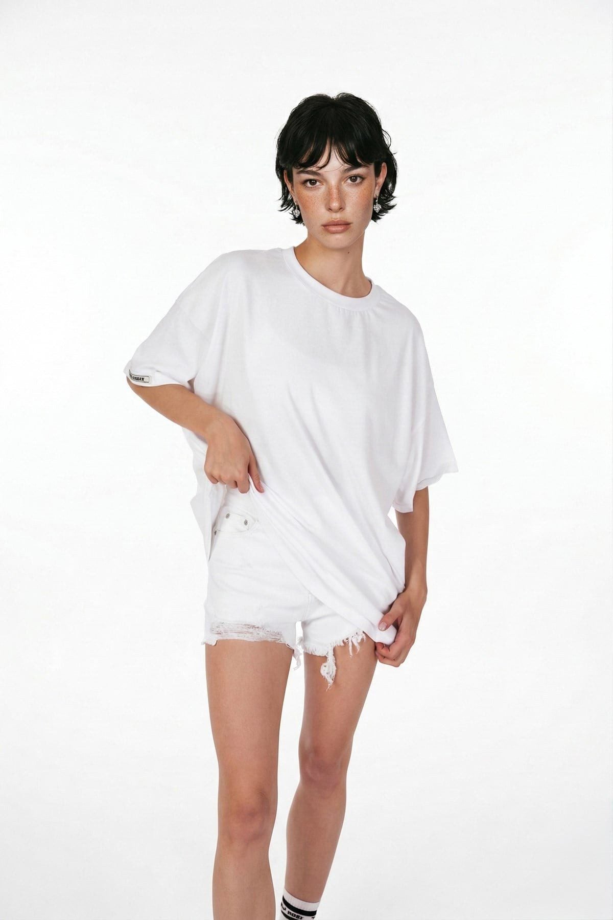Baumwolle Unisex Oversized Lure T-Shirt
