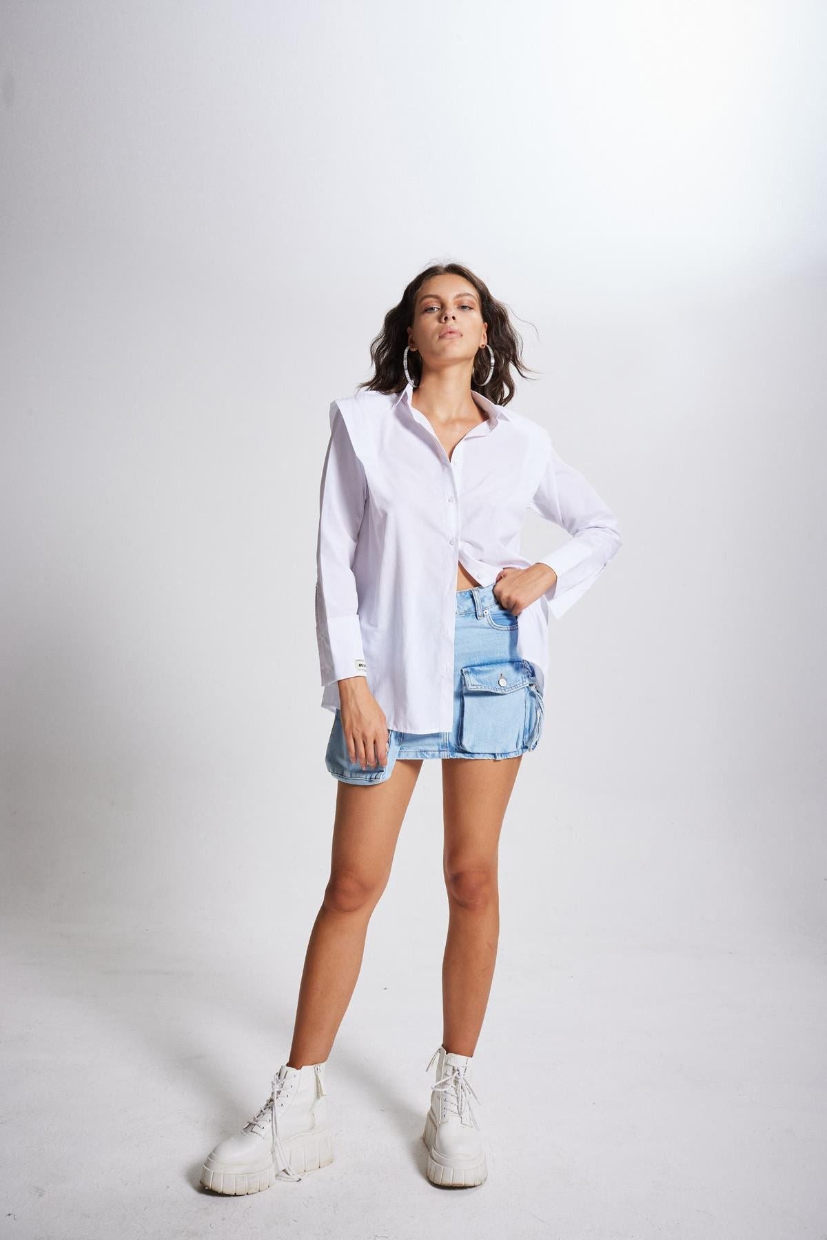 Cargo Pocket Mini Rock Arina Denim