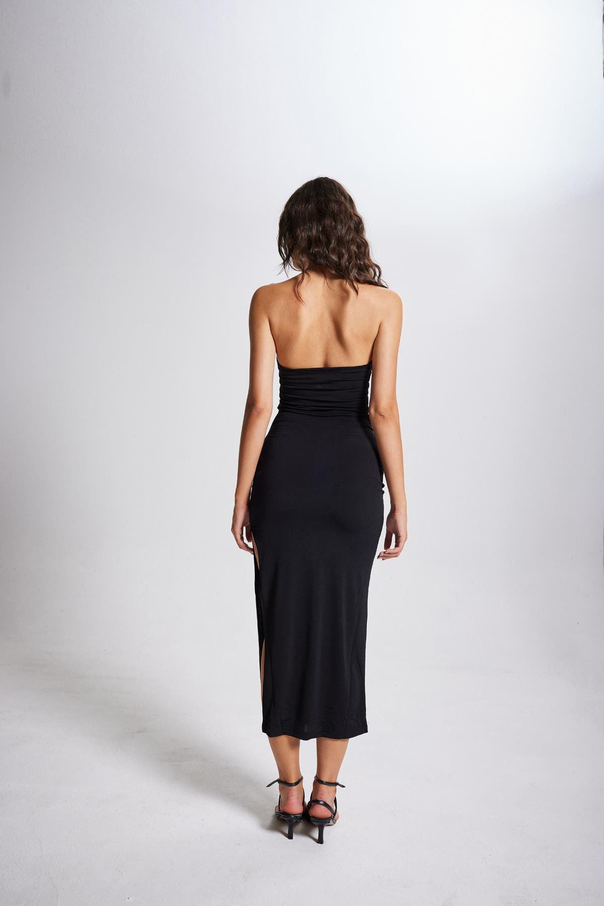 Abnehmbares Blumen-Detail Maxikleid