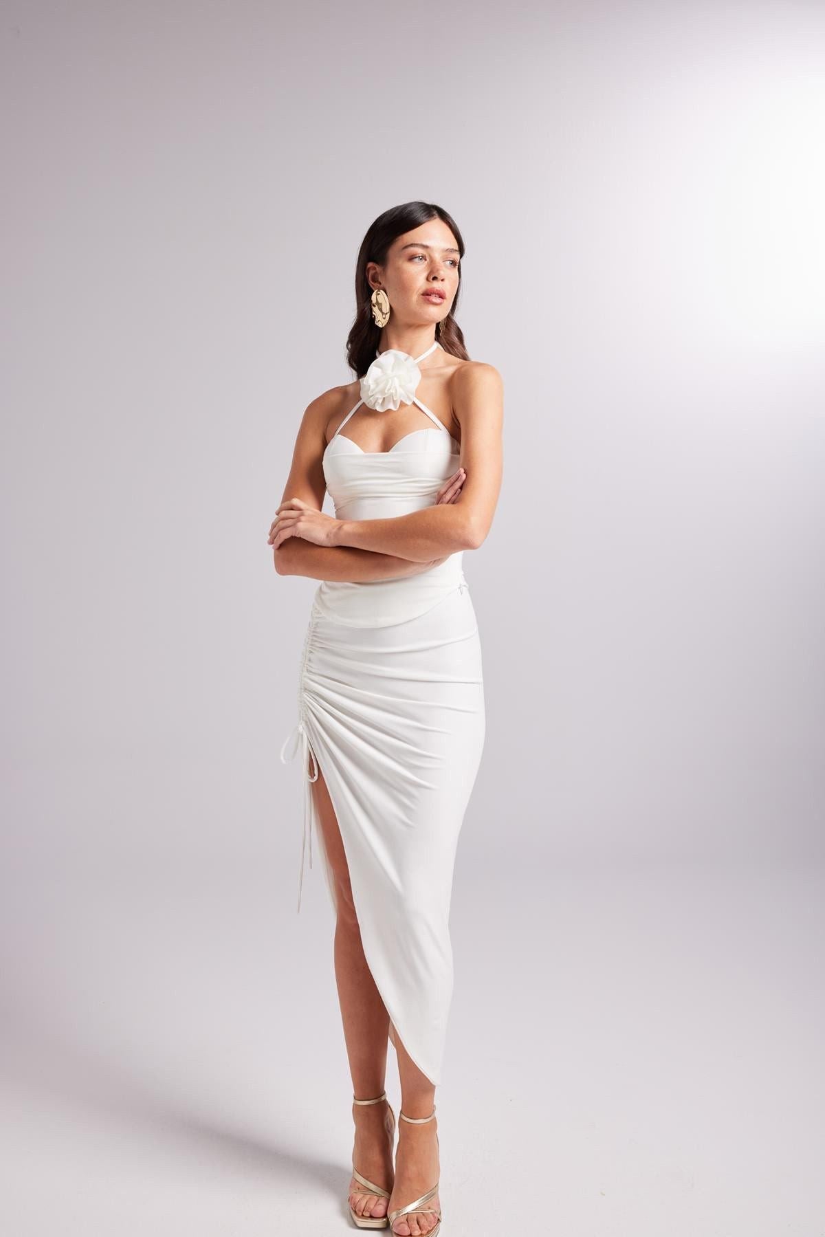 Abnehmbare Blumenbluse