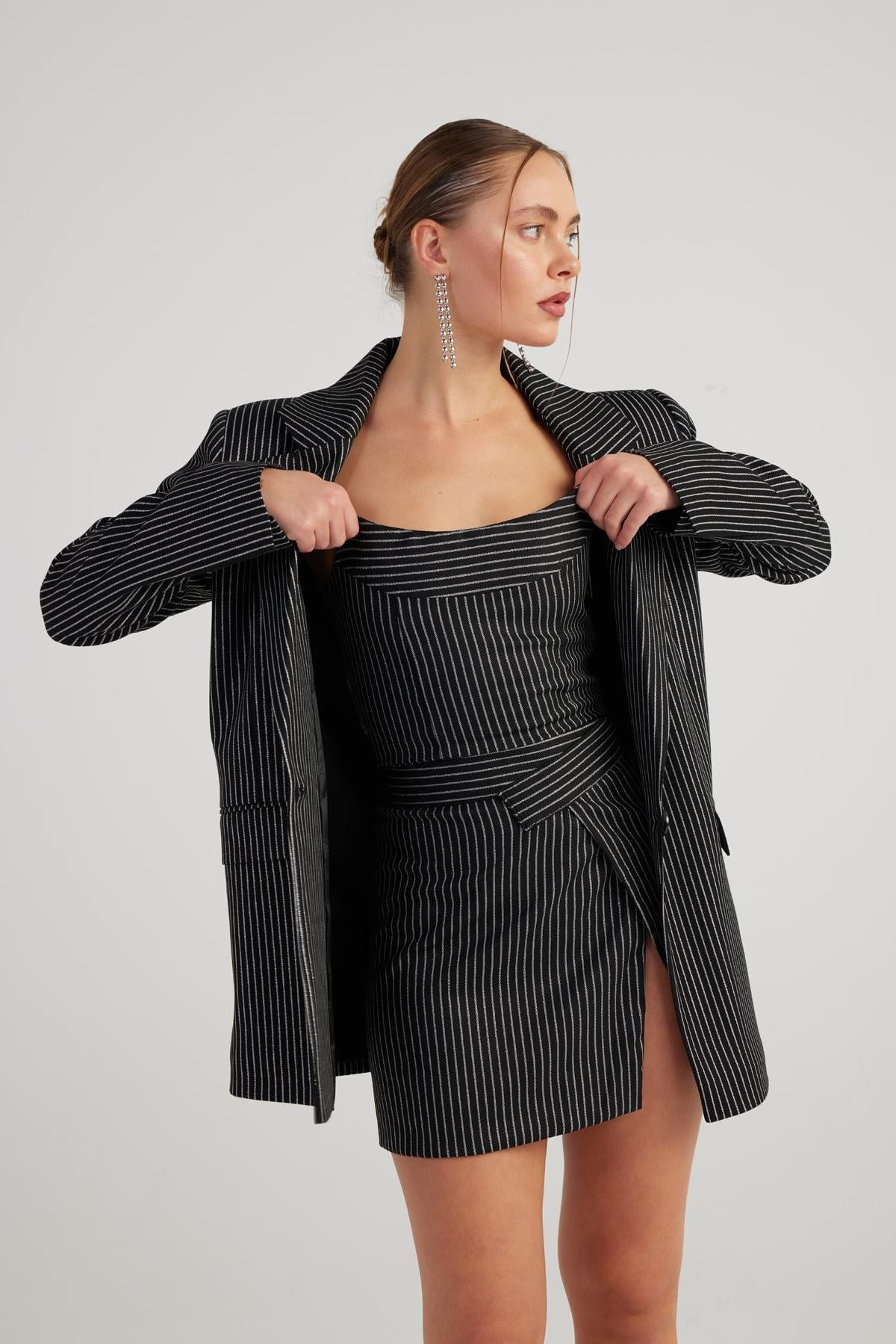 Glitzerndes gestreiftes Top