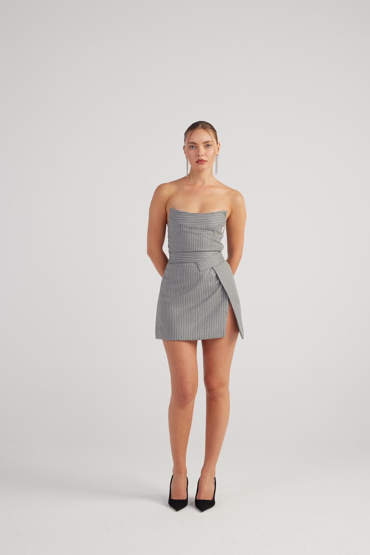 Glitzerndes gestreiftes Top