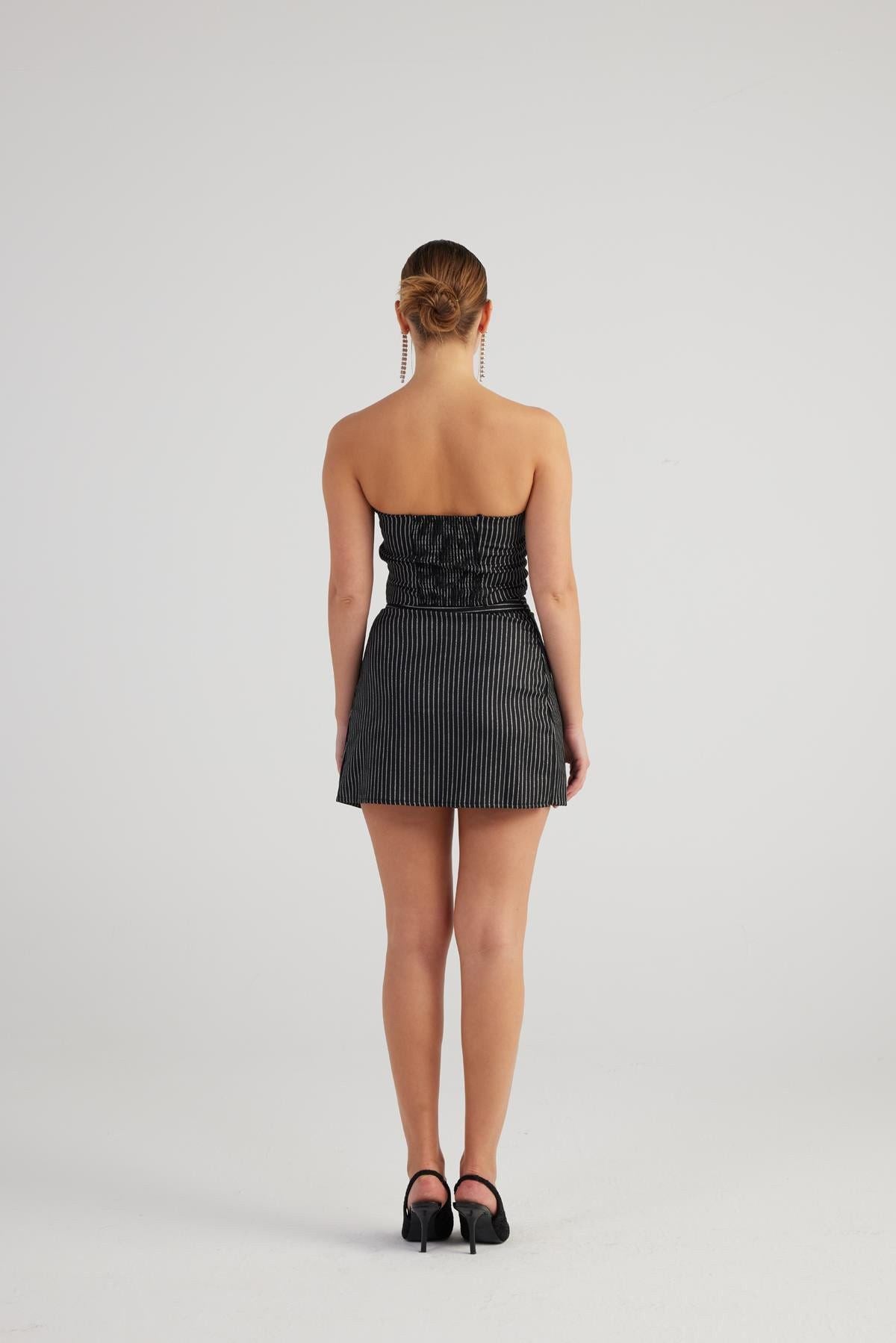 Glitzerndes gestreiftes Top