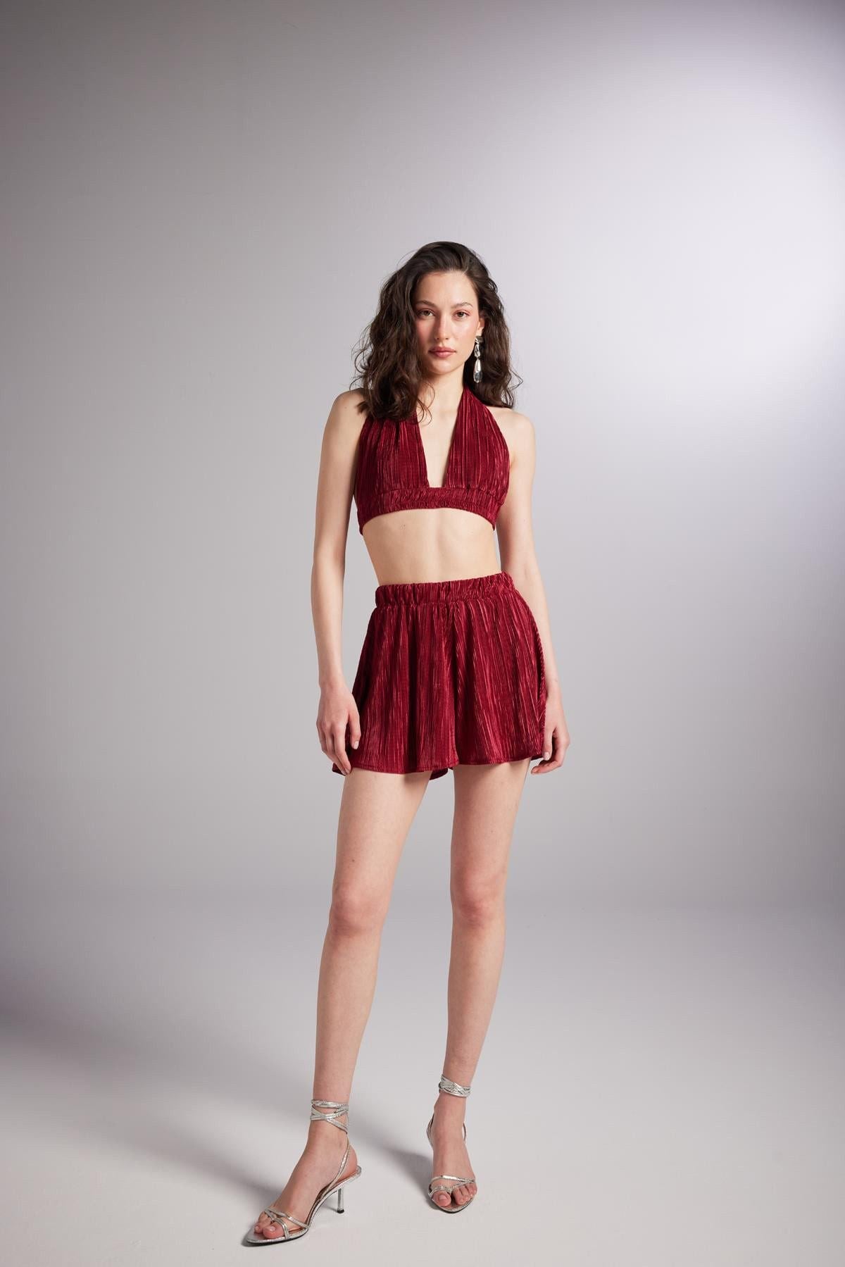 Weiches Bustier mit Bindegürtel