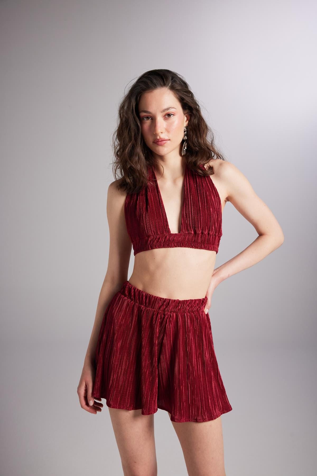 Weiches Bustier mit Bindegürtel