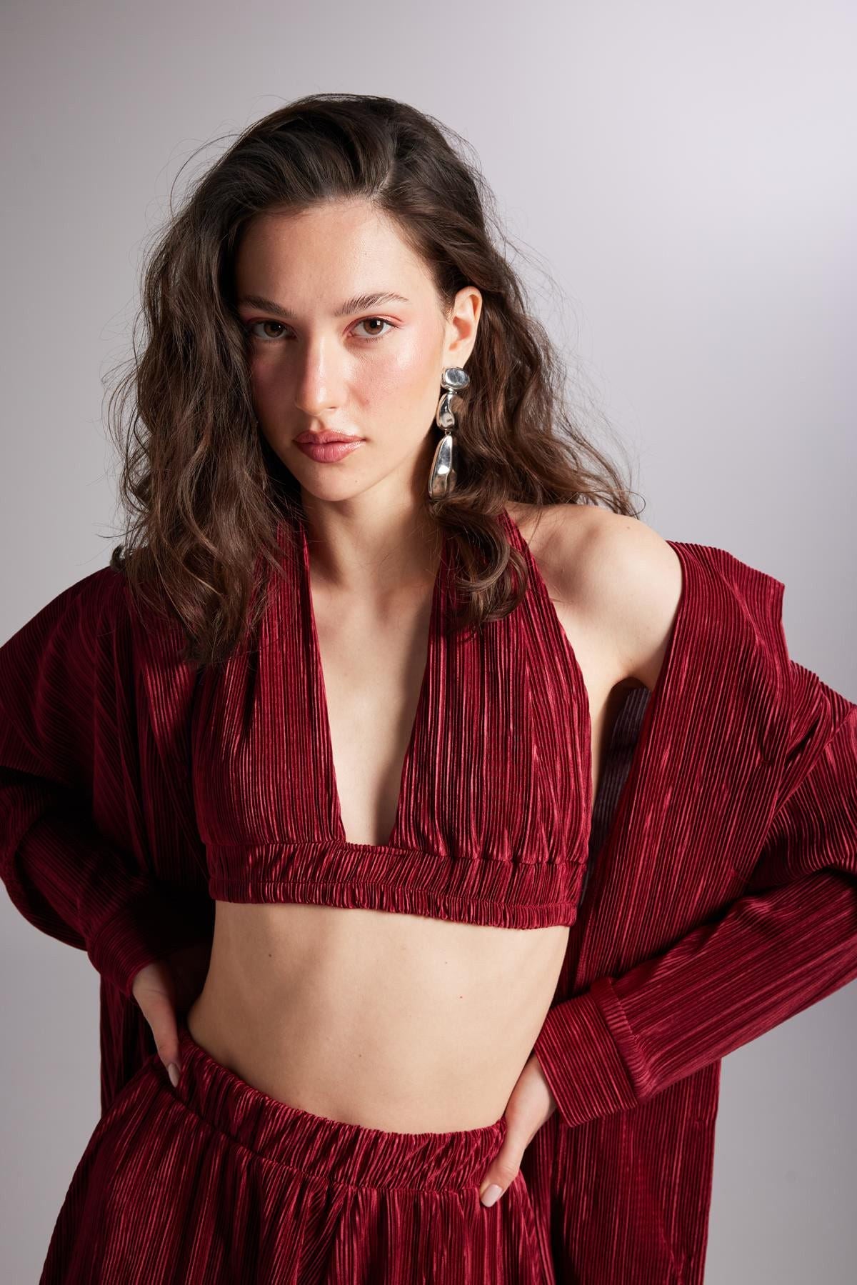 Weiches Bustier mit Bindegürtel