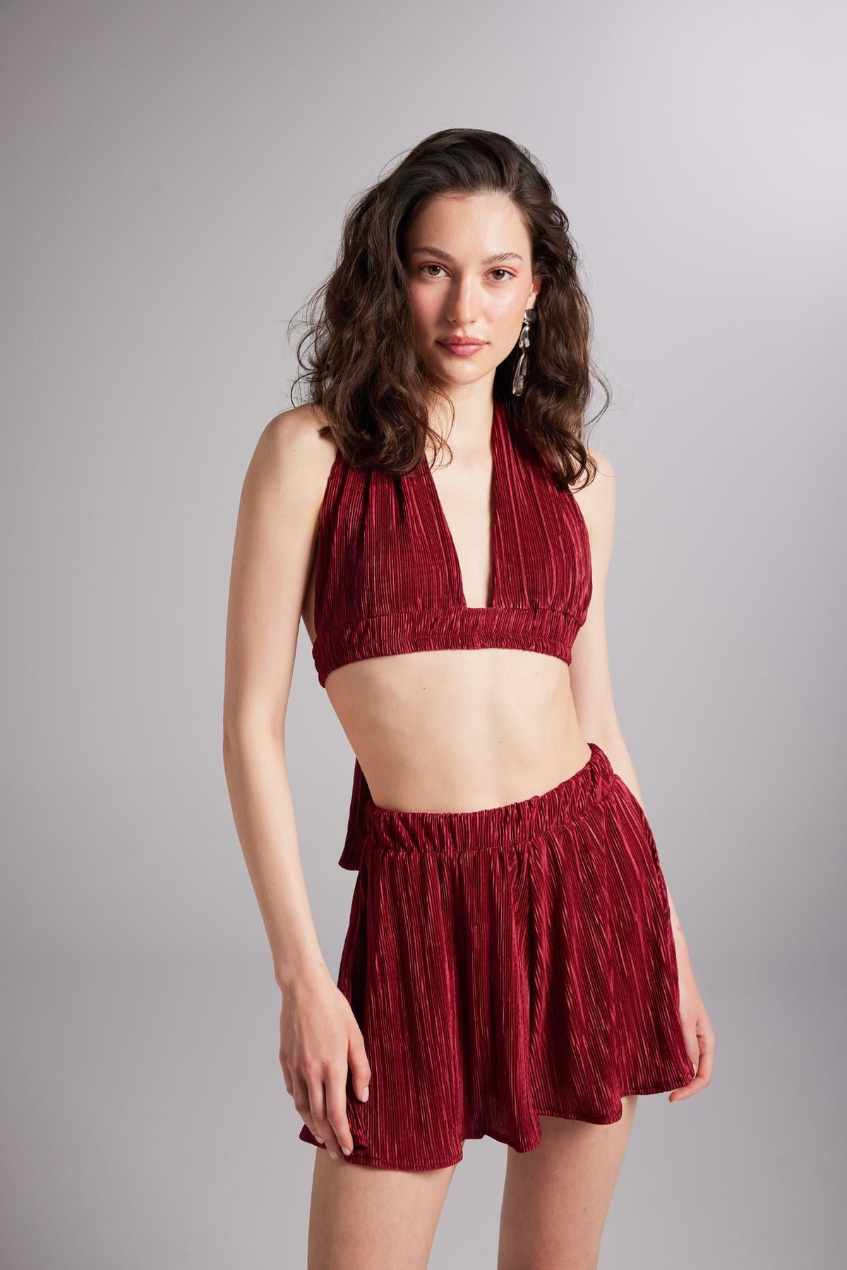 Weiches Bustier mit Bindegürtel