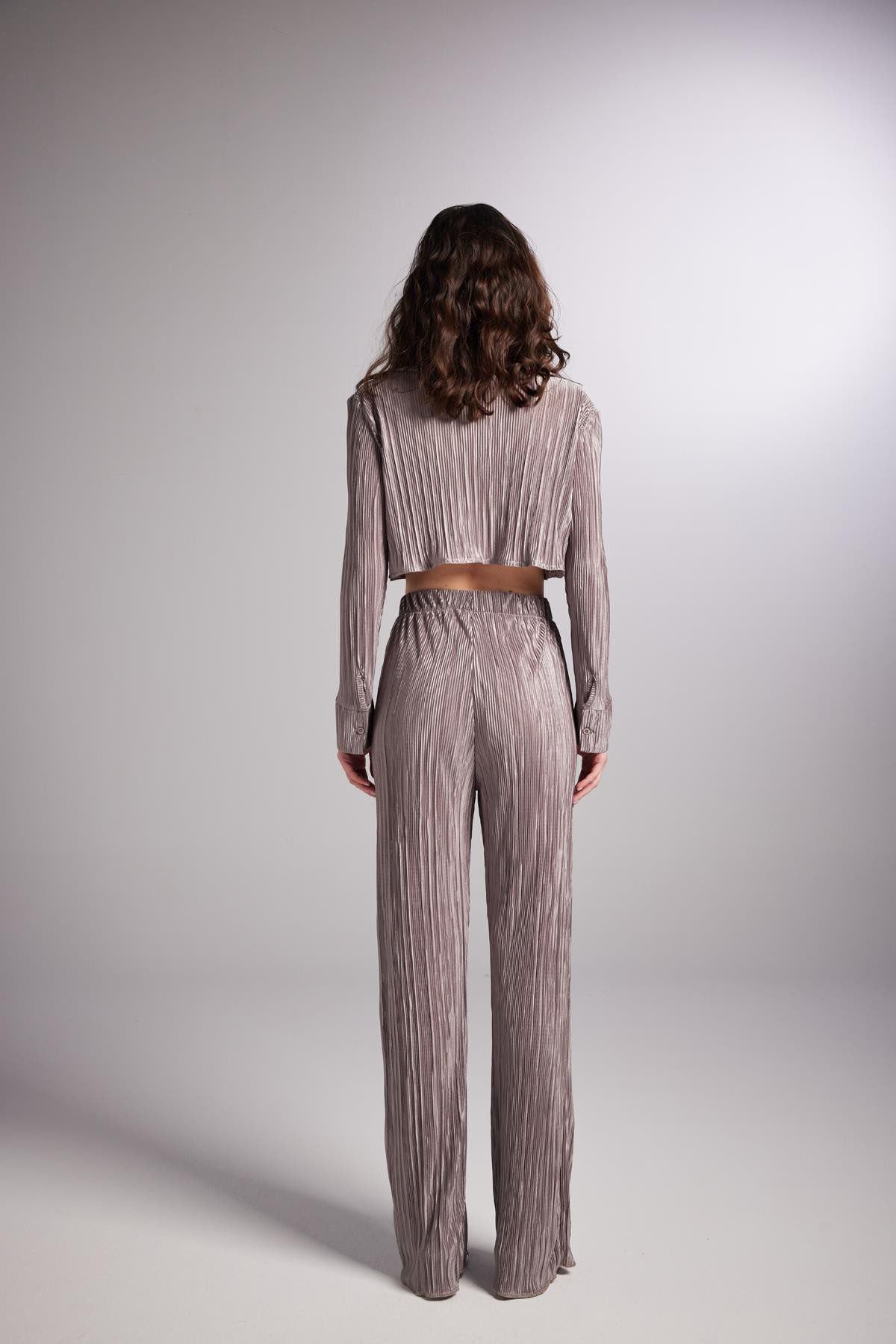Bequeme Kurzarm Bluse Burgunderrot