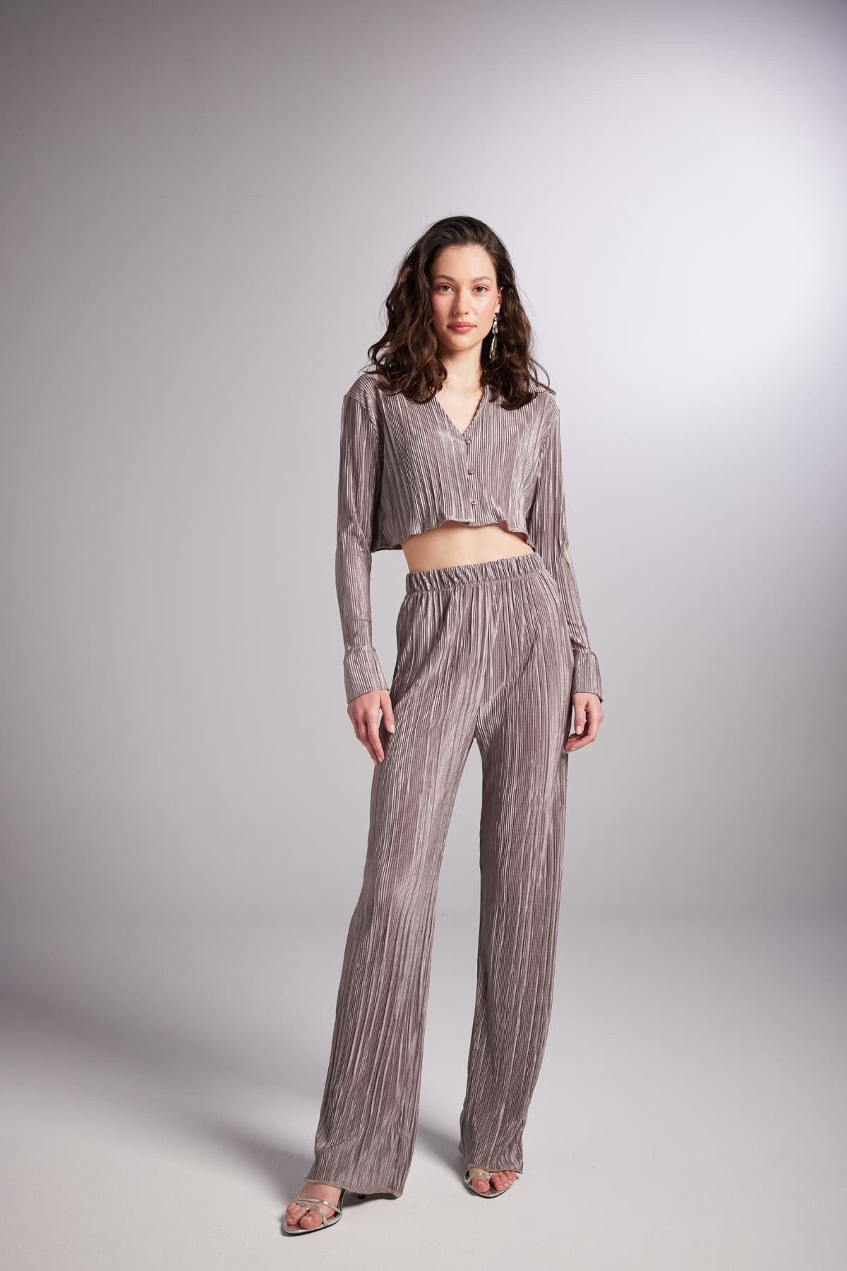 Bequeme Kurzarm Bluse Burgunderrot