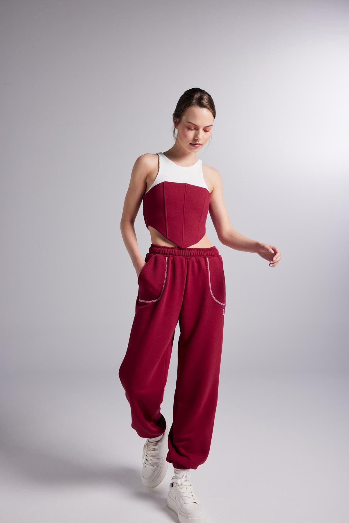 Kontrastnaht Jogginghose