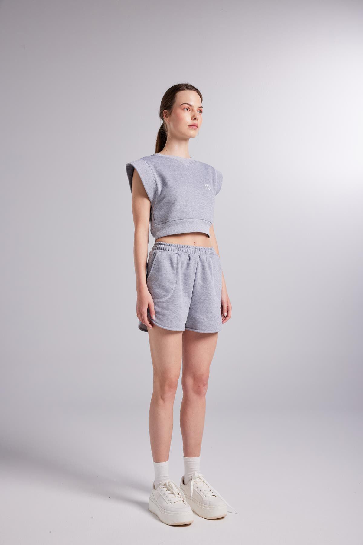 Kontraststich Crop Rhode T-Shirt