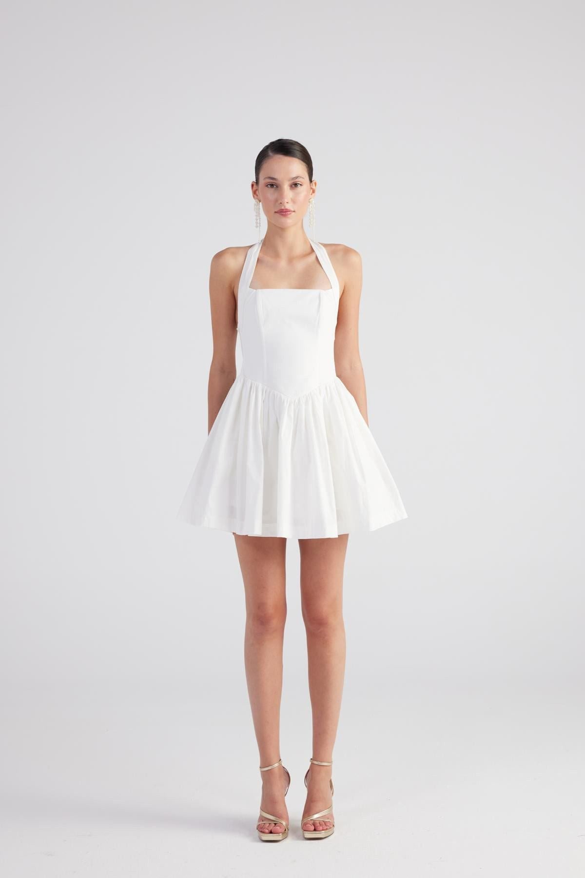 Mini Teresa Kleid mit abnehmbaren Trägern