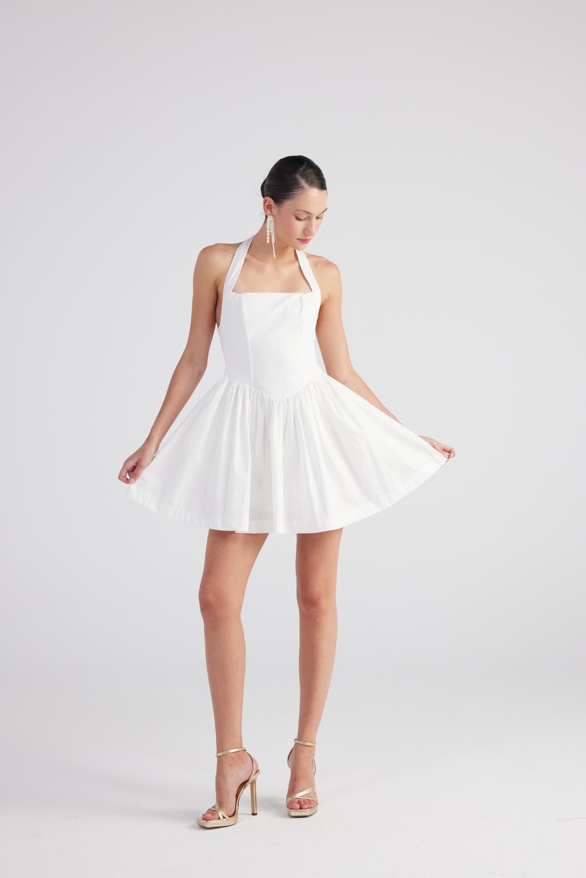 Mini Teresa Kleid mit abnehmbaren Trägern