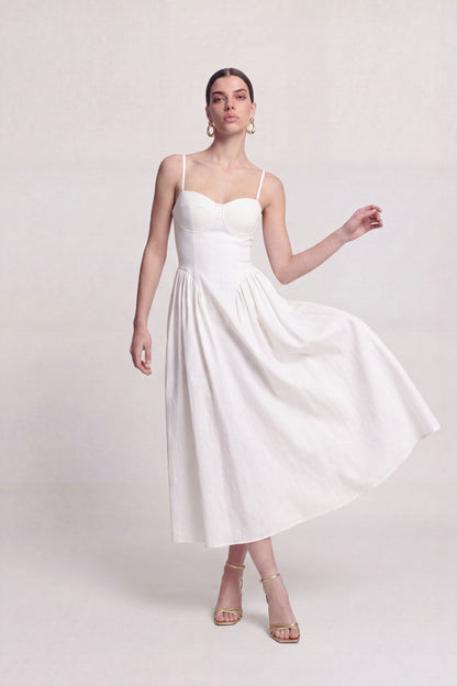 Langarmkleid mit Trägern