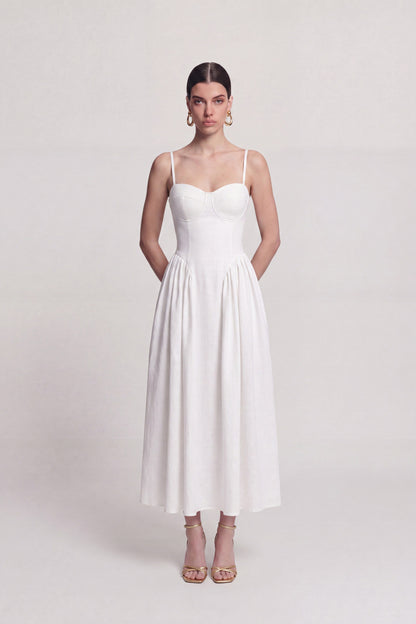 Langarmkleid mit Trägern