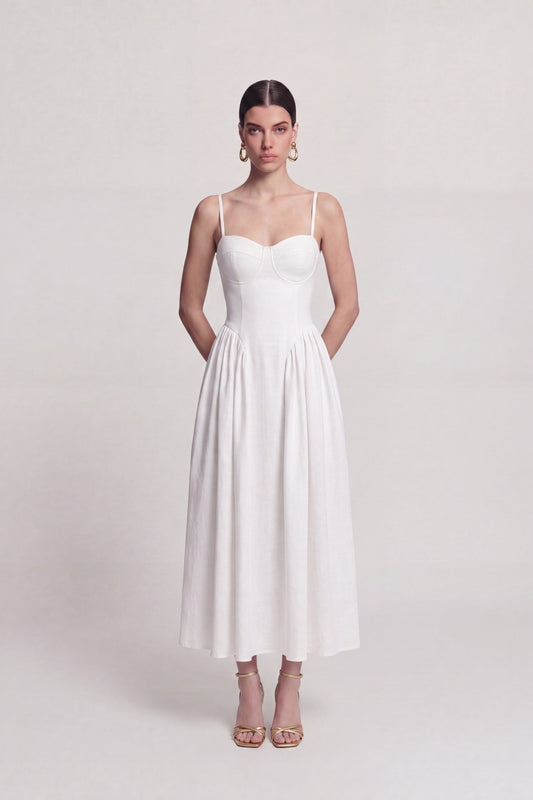 Langarmkleid mit Trägern