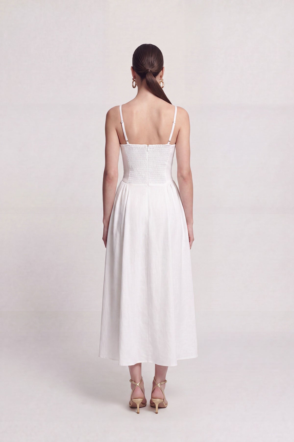 Langarmkleid mit Trägern