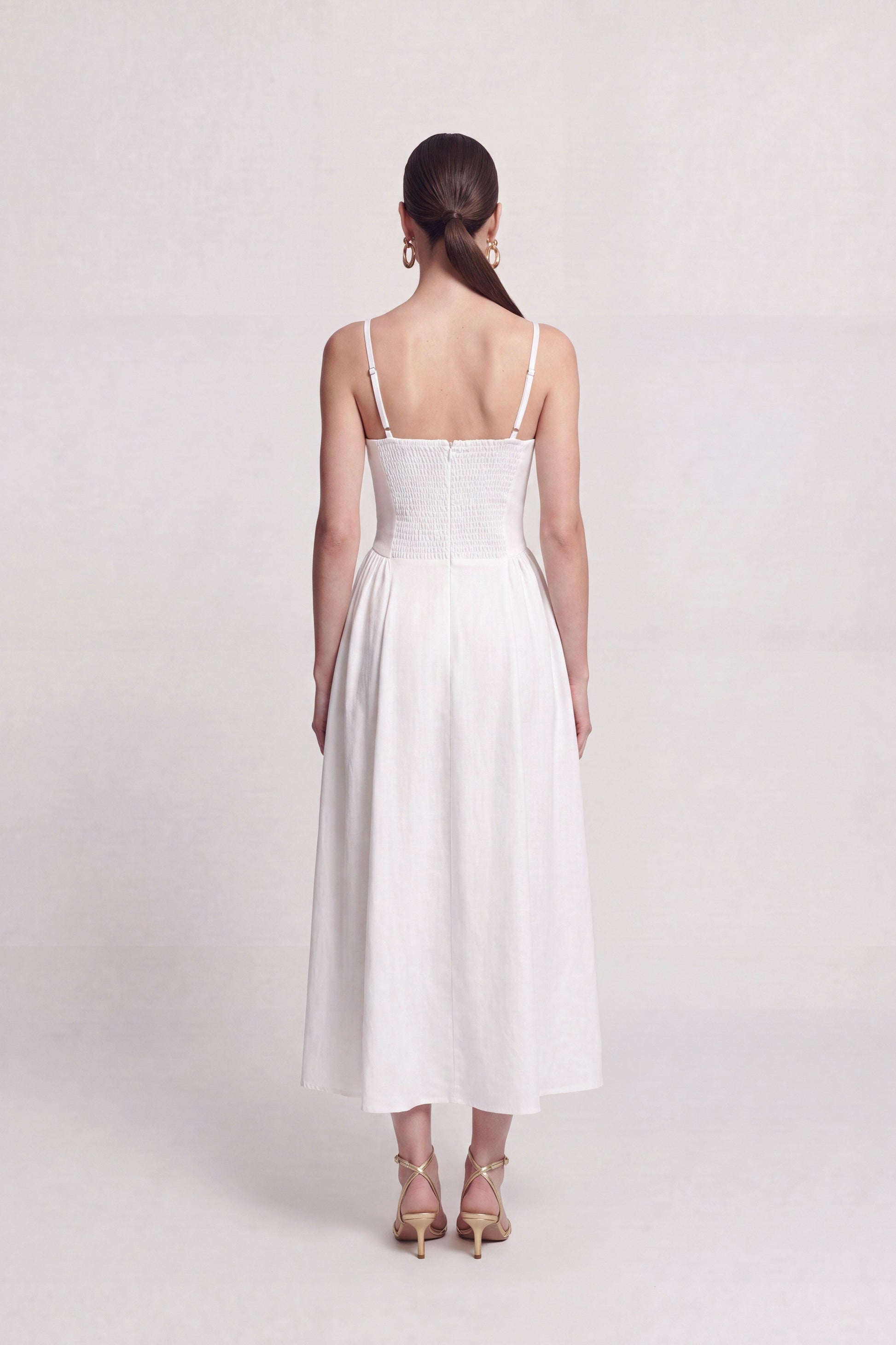 Langarmkleid mit Trägern