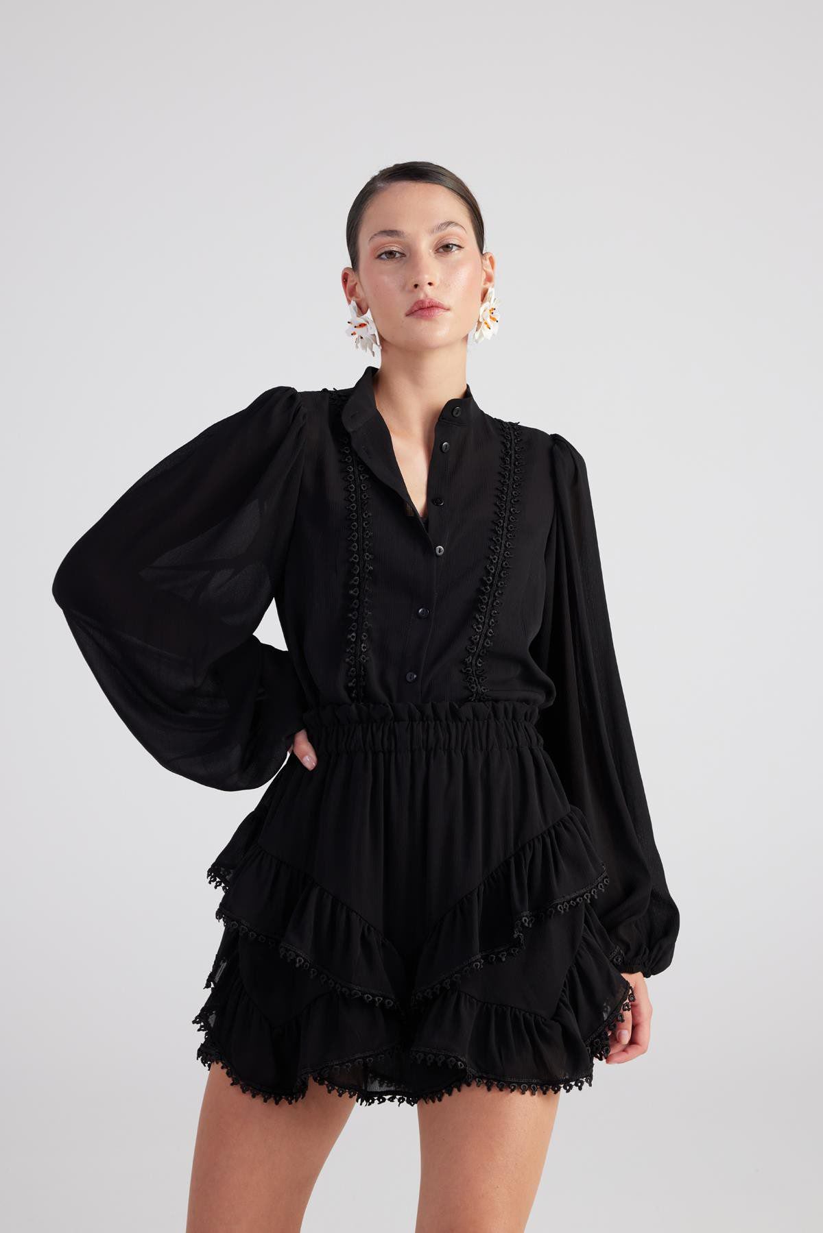 Pixie-Shirt mit Stickerei