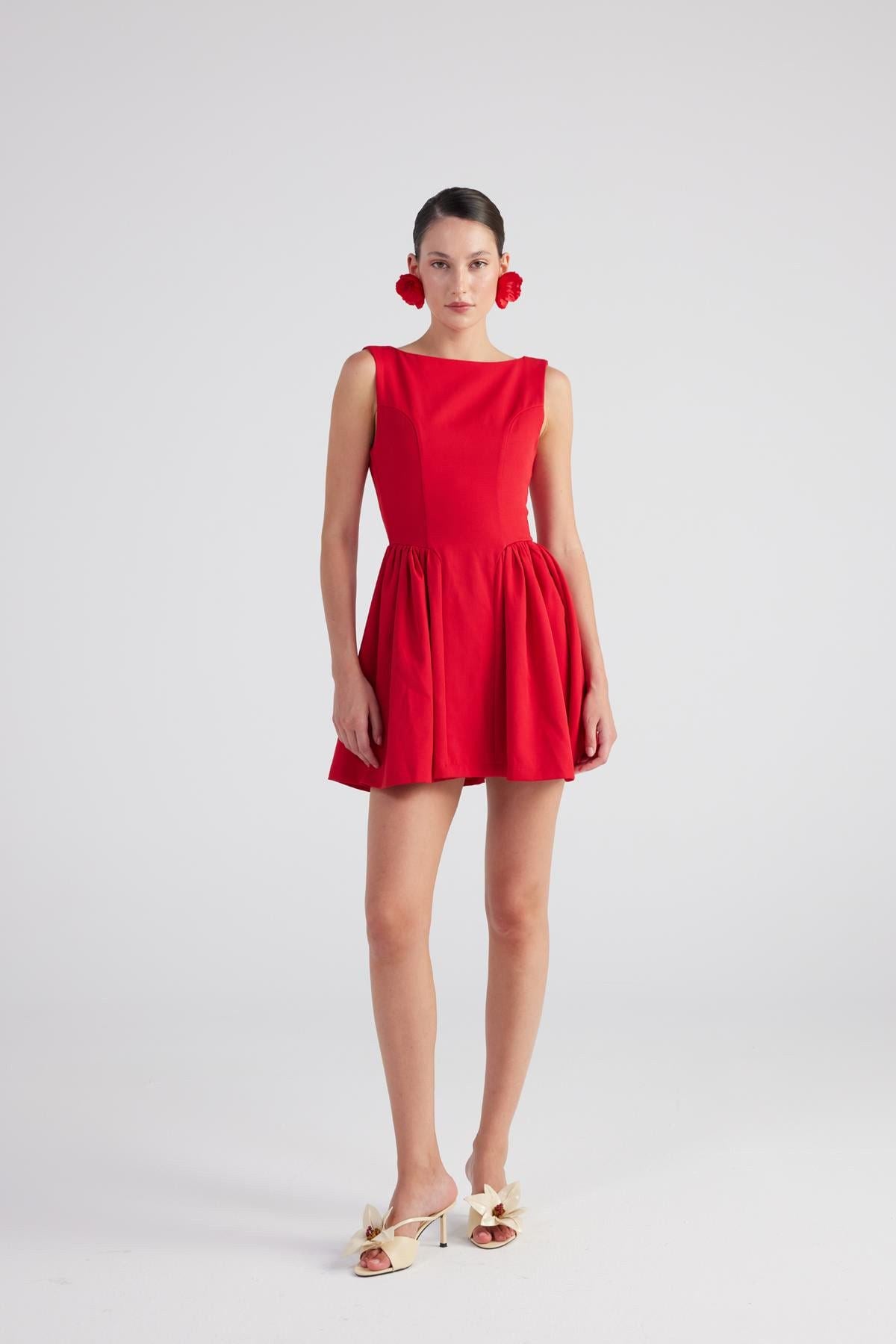 Mini-Kleid mit Bootsausschnitt Alena