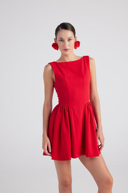 Mini-Kleid mit Bootsausschnitt Alena