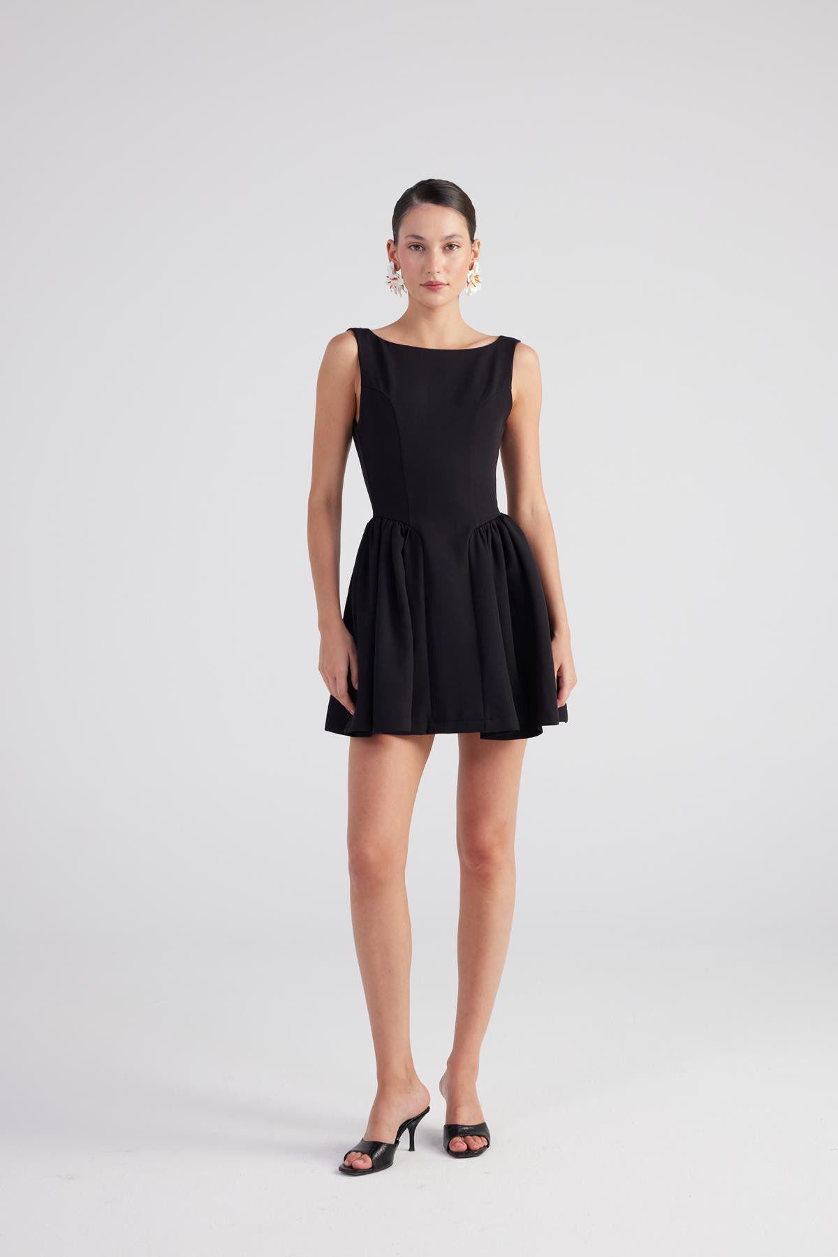 Mini-Kleid mit Bootsausschnitt Alena