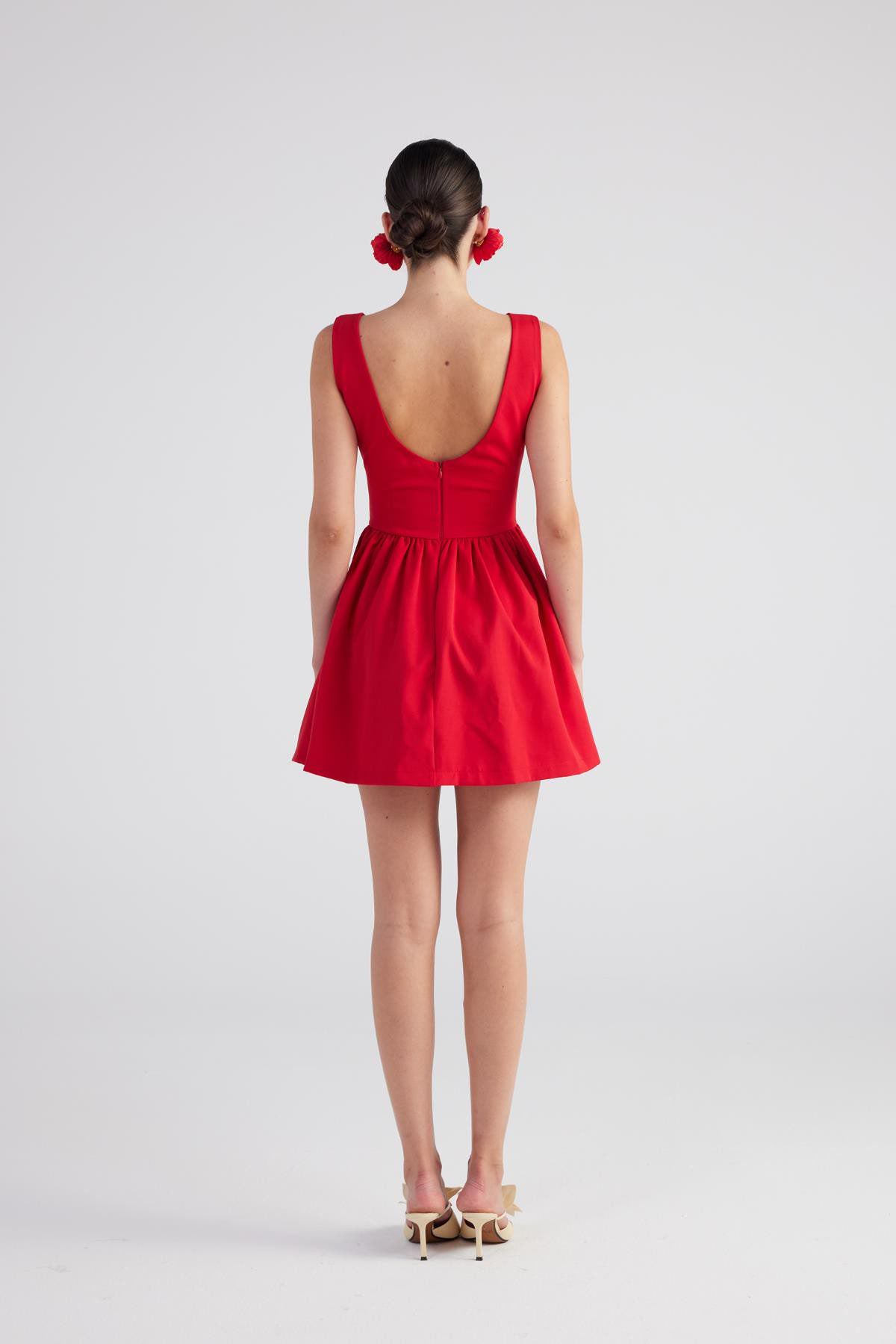 Mini-Kleid mit Bootsausschnitt Alena