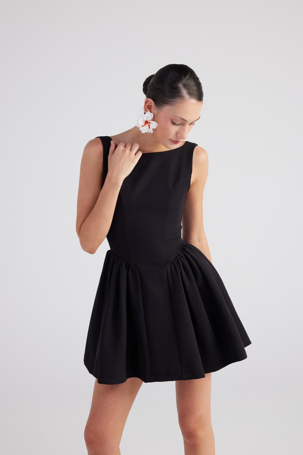 Mini-Kleid mit Bootsausschnitt Alena