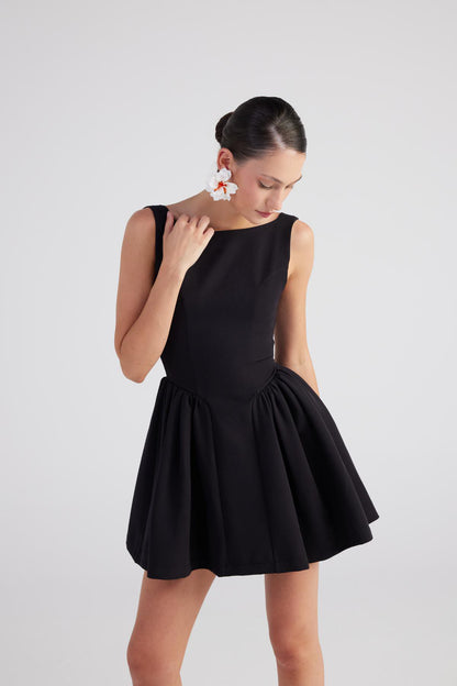 Mini-Kleid mit Bootsausschnitt Alena