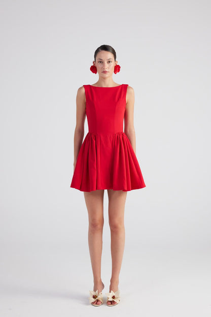 Mini-Kleid mit Bootsausschnitt Alena